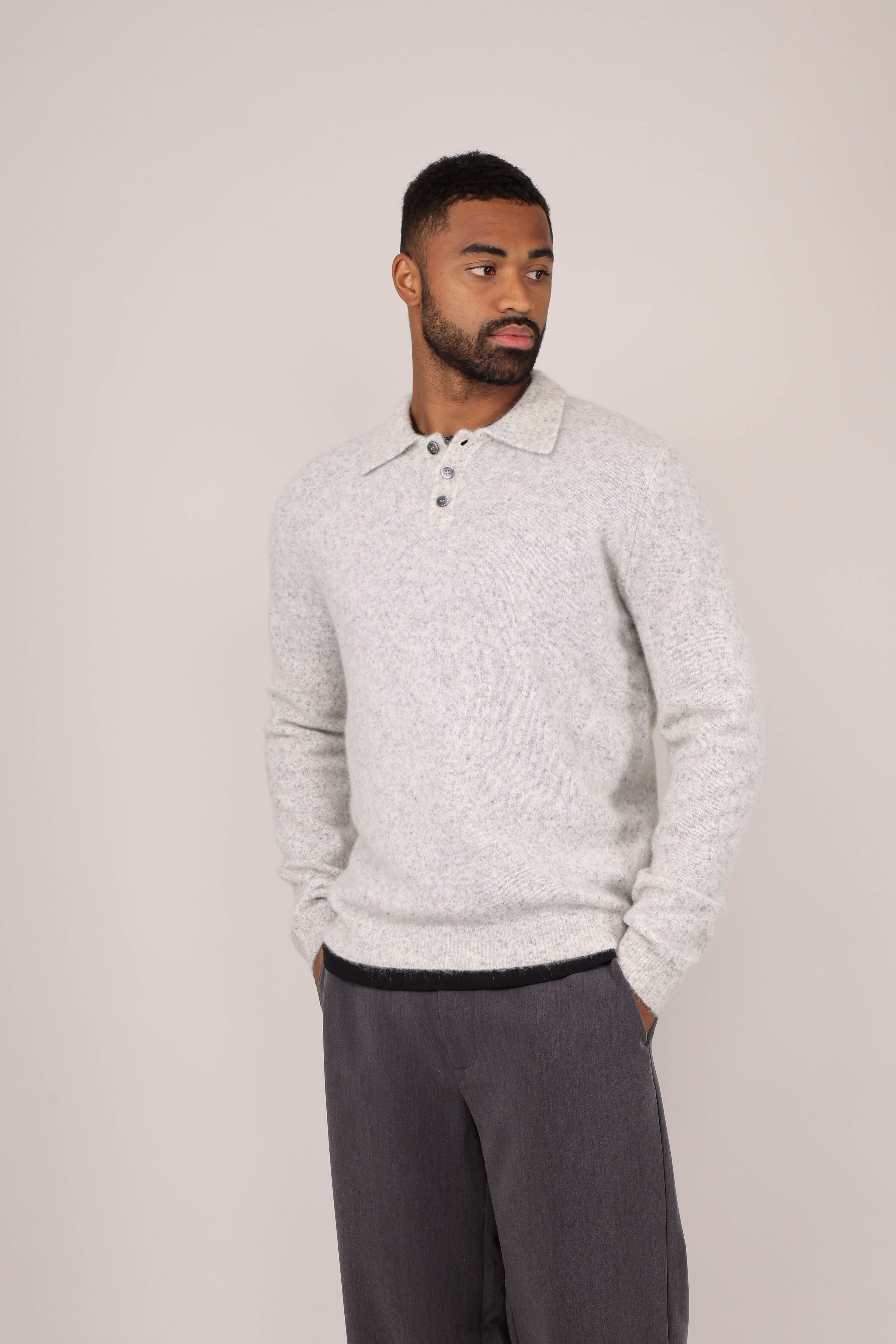 Urban Pioneers Male Adesola Sweater SWEATER LIGHT GREY MELANGE