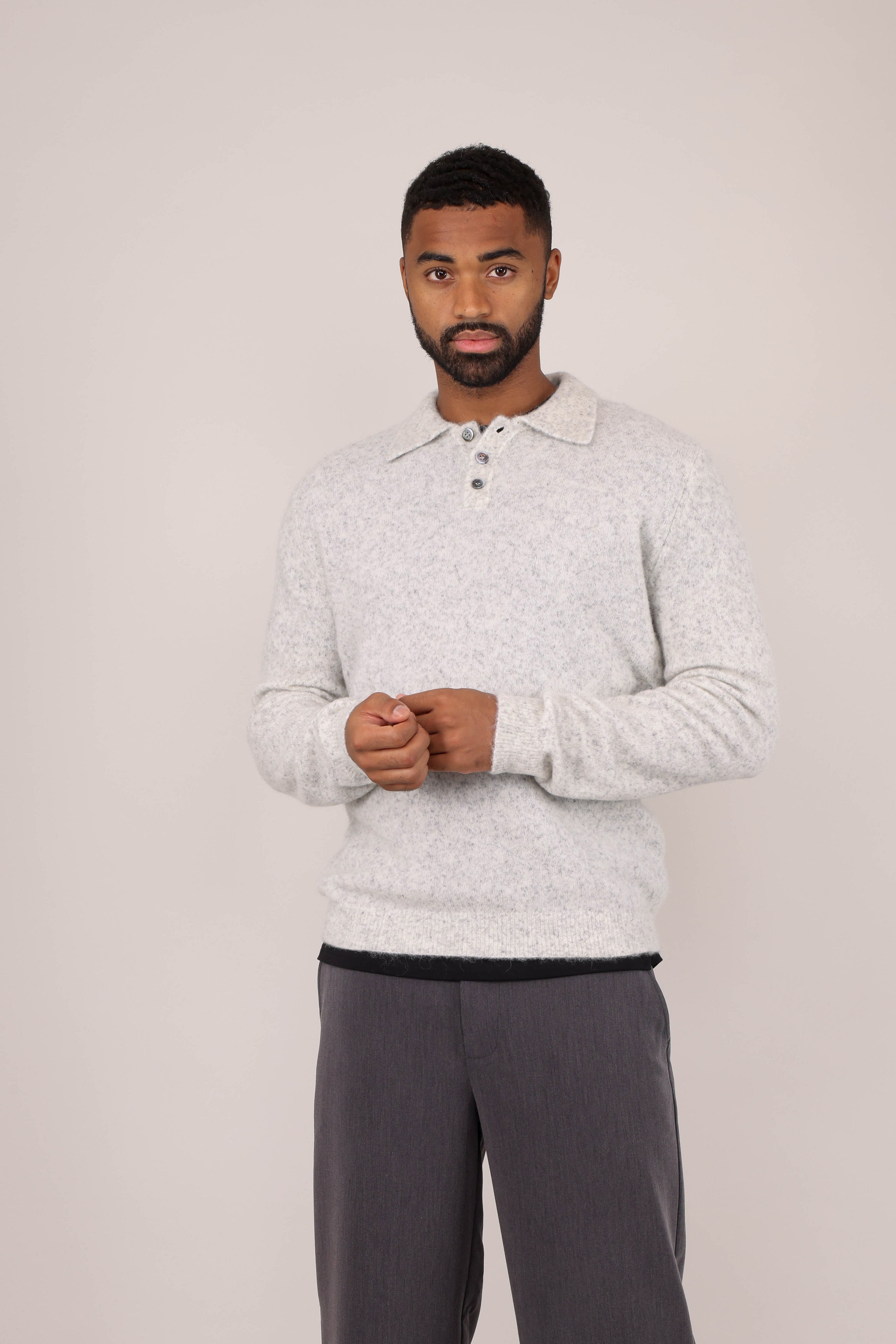 Urban Pioneers Male Adesola Sweater SWEATER LIGHT GREY MELANGE