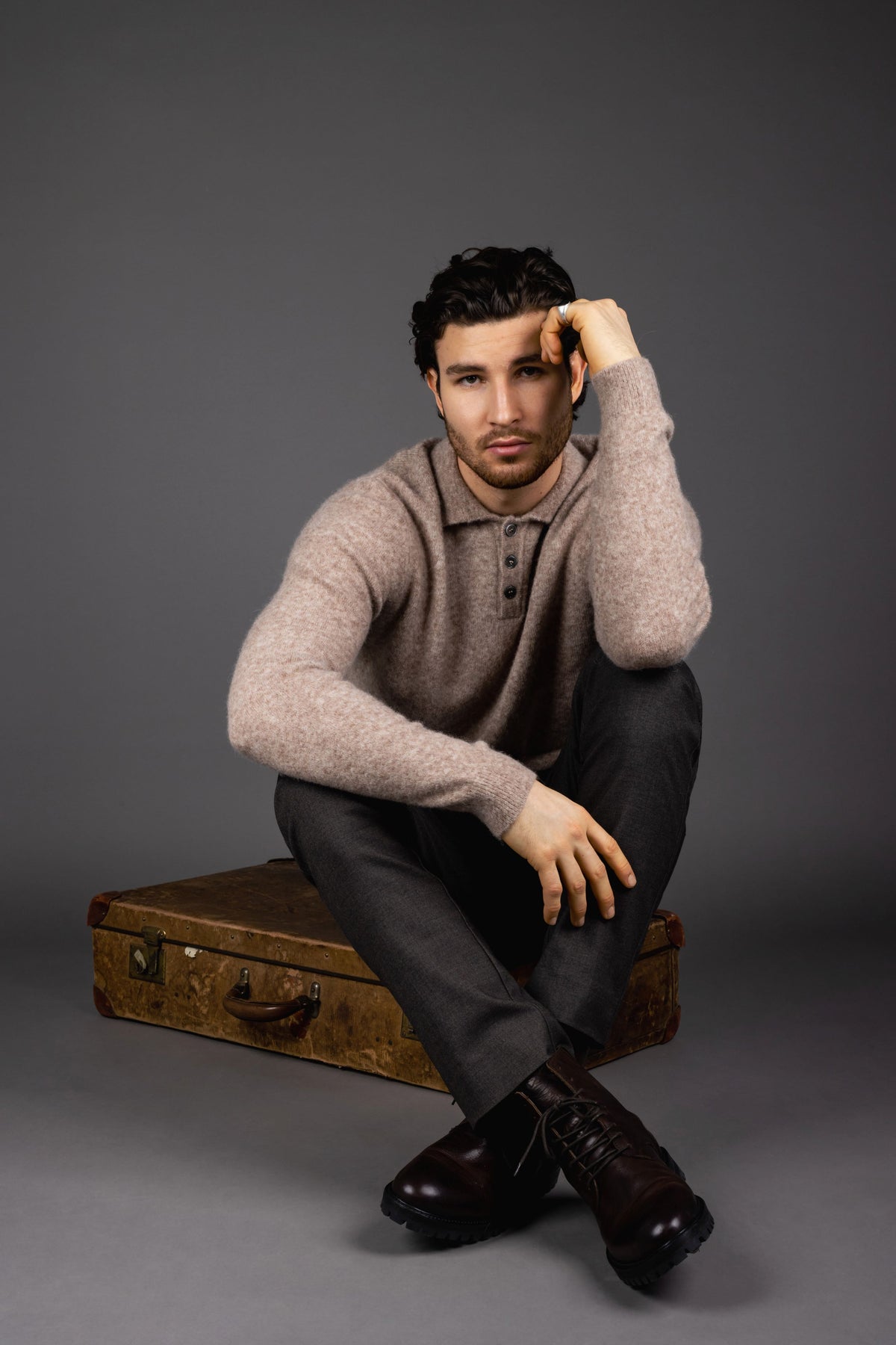 Urban Pioneers Male Adesola Sweater SWEATER SAND