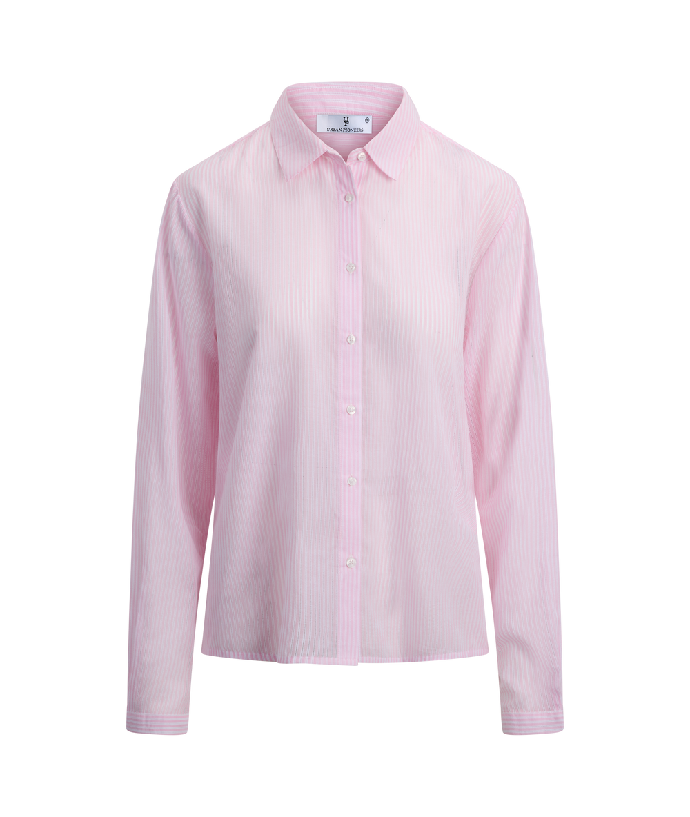 Urban Pioneers Female Aja Shirt SHIRT PINK STRIPES