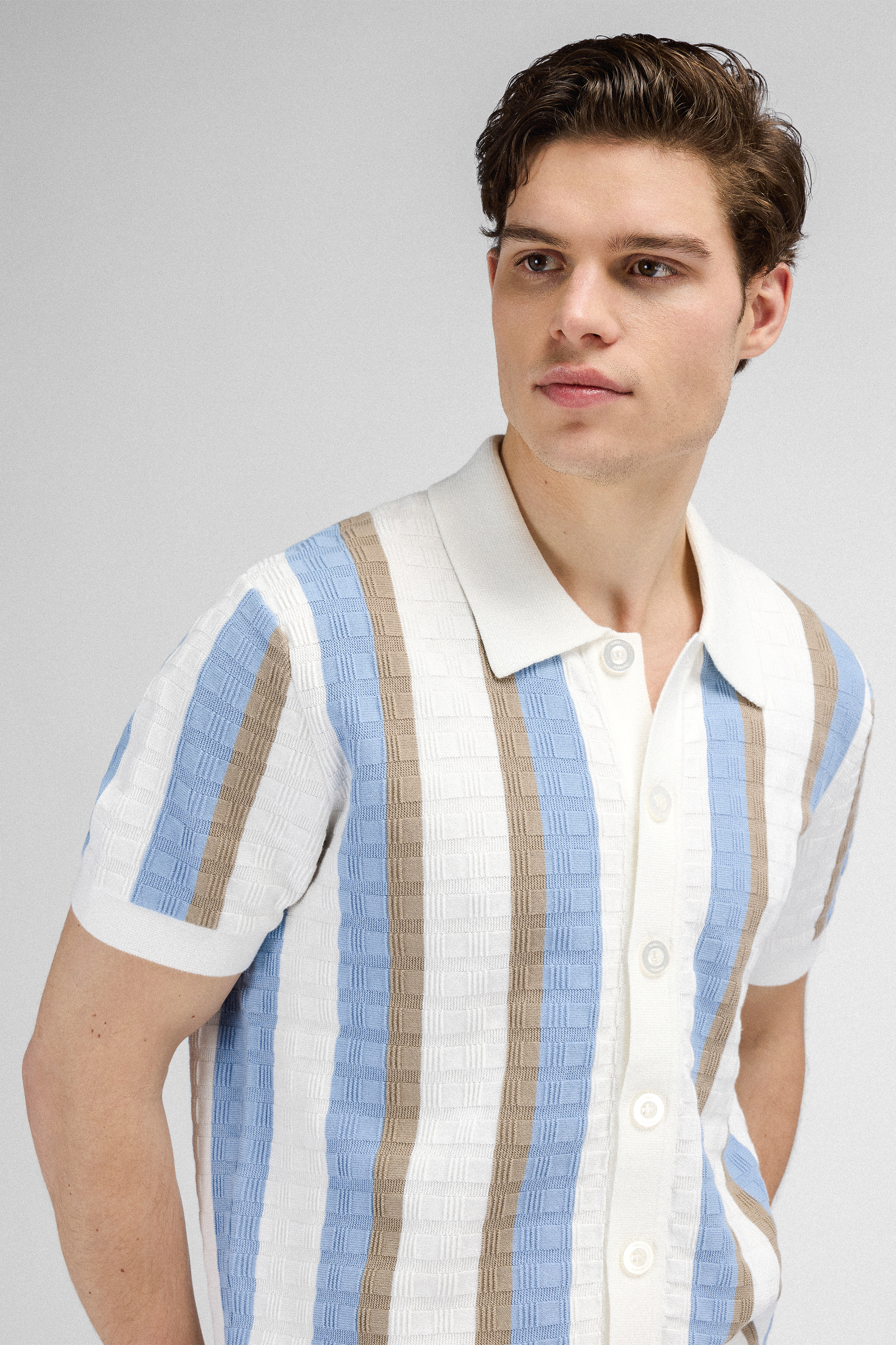 Urban Pioneers Male Alexander SS Shirt SS SHIRT SNOW WHITE