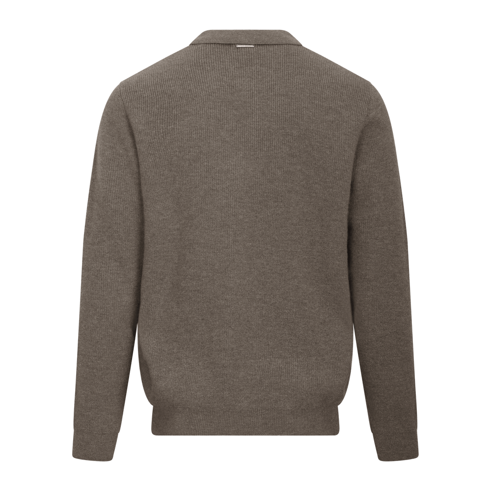 Urban Pioneers Male Austin Half-zip SWEATER MID BROWN