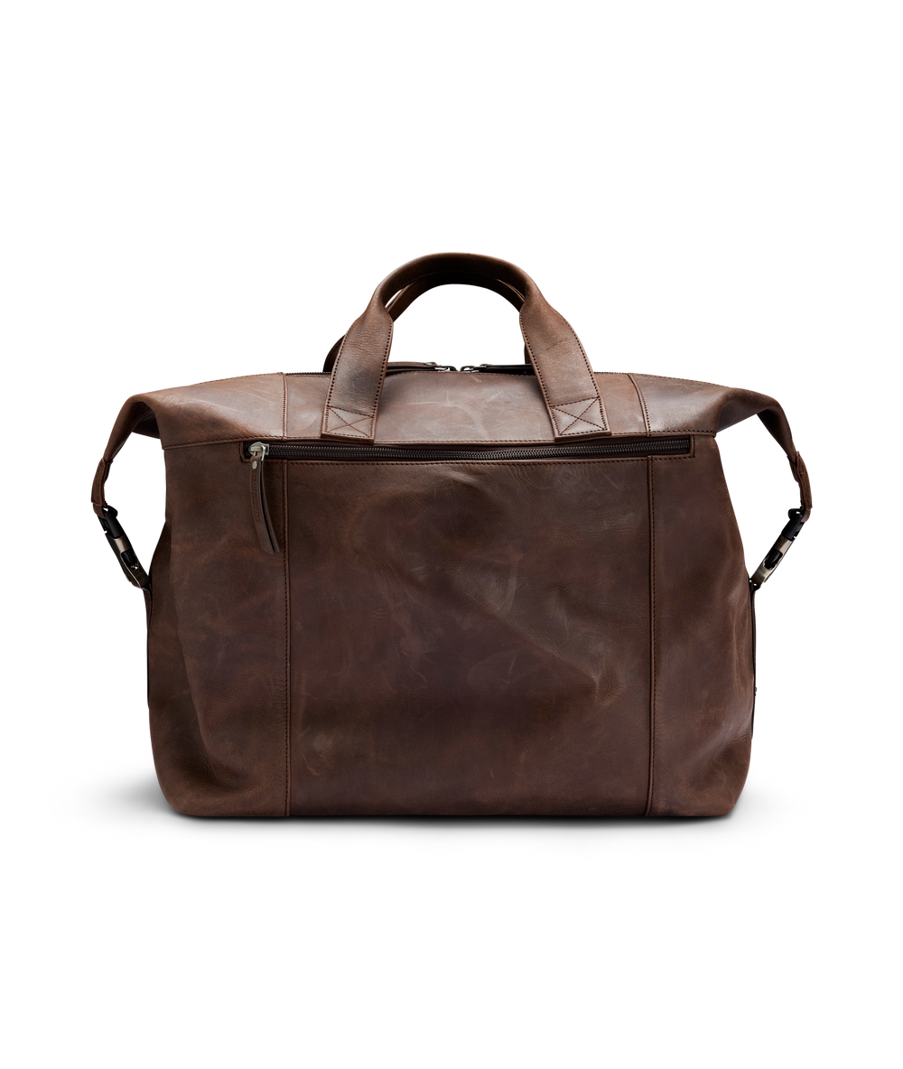 Urban Pioneers Uni Bari Leather Weekend bag BAG DARK BROWN