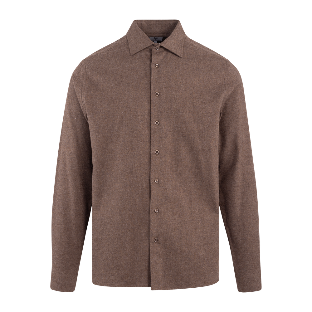 Urban Pioneers Male Brimi LS Shirt SHIRT BROWN MELANGE