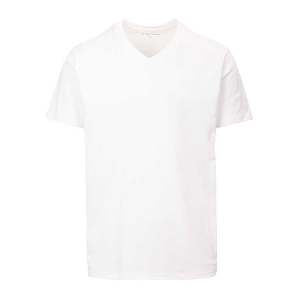 Urban Pioneers Male Bruno V-neck Tee T-SHIRT WHITE