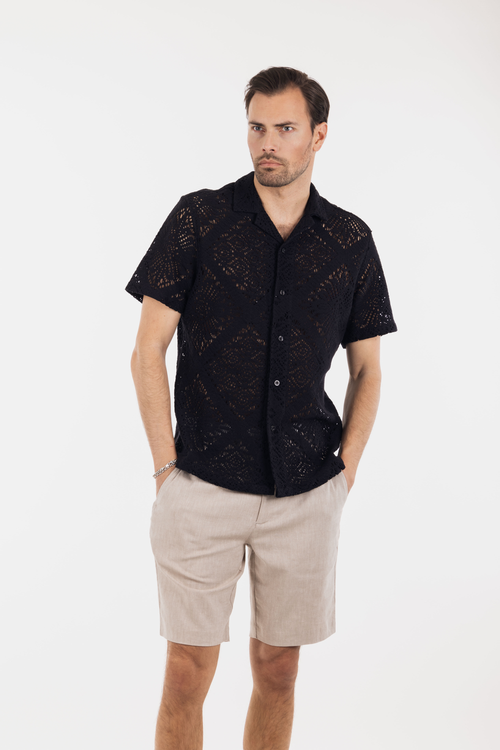 Urban Pioneers Male Cain Shirt SHIRT BLACK