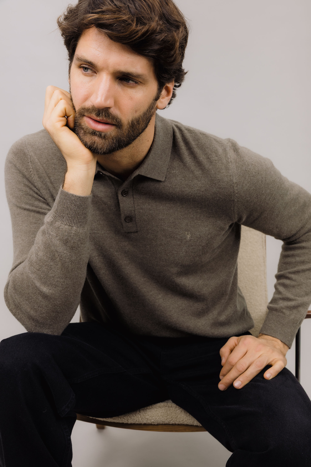 Urban Pioneers Male Calisto Sweater SWEATER MID BROWN