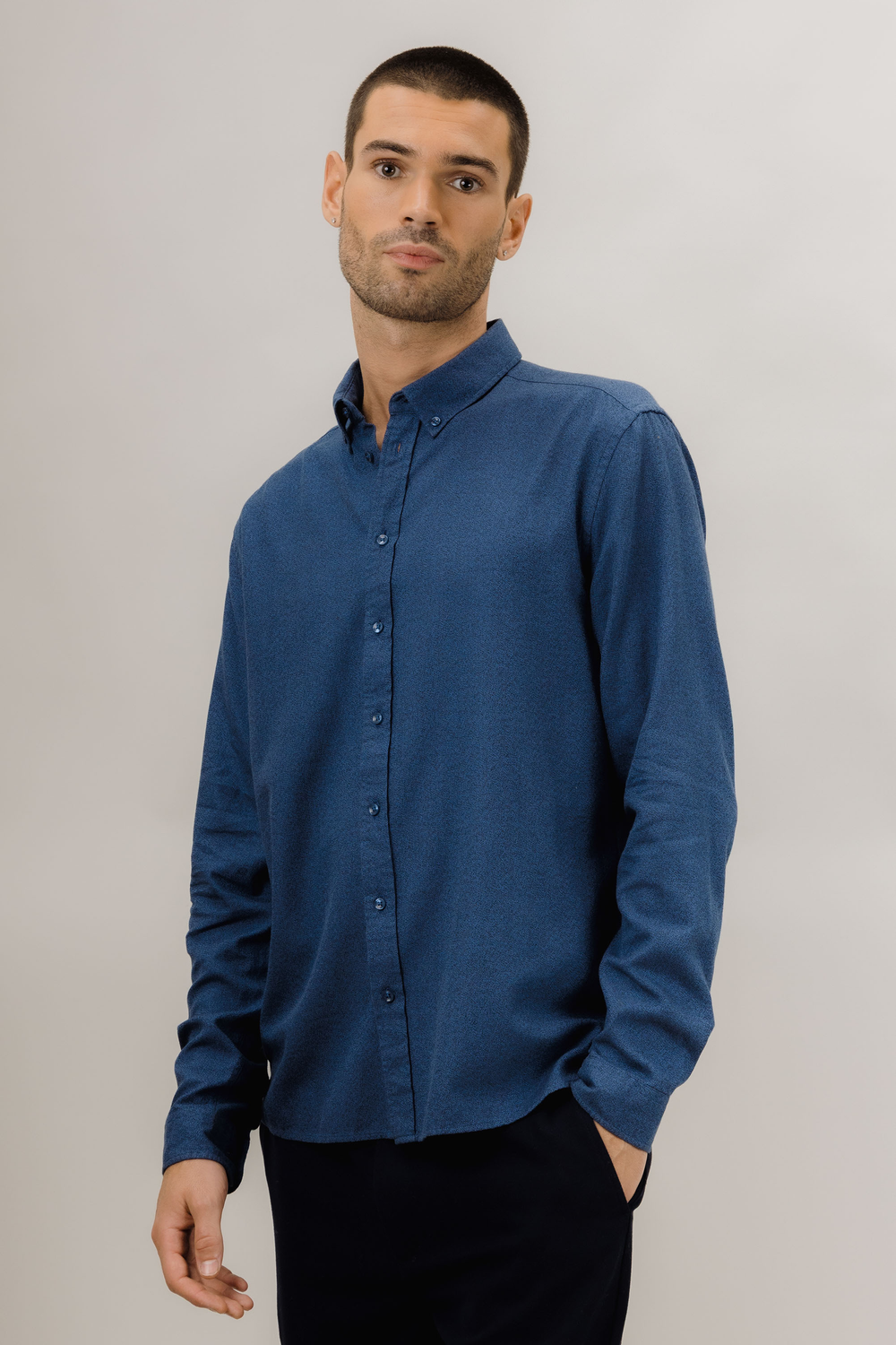 Urban Pioneers Male Canton LS Shirt SHIRT DARK NAVY