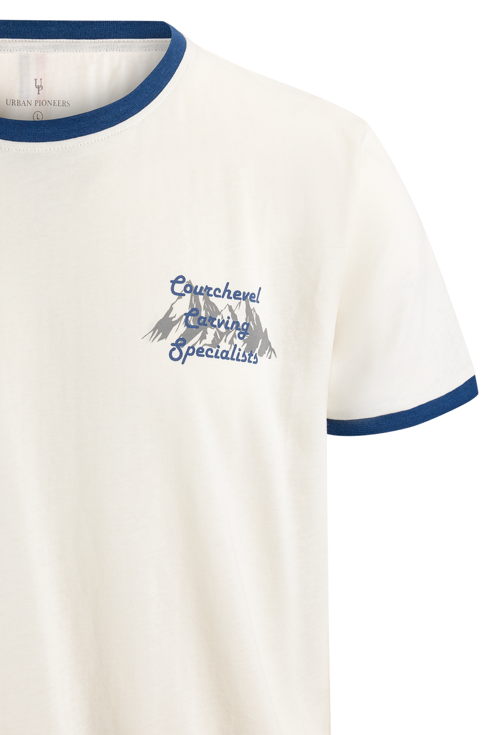 Urban Pioneers Male Carving Tee T-SHIRT BLUE