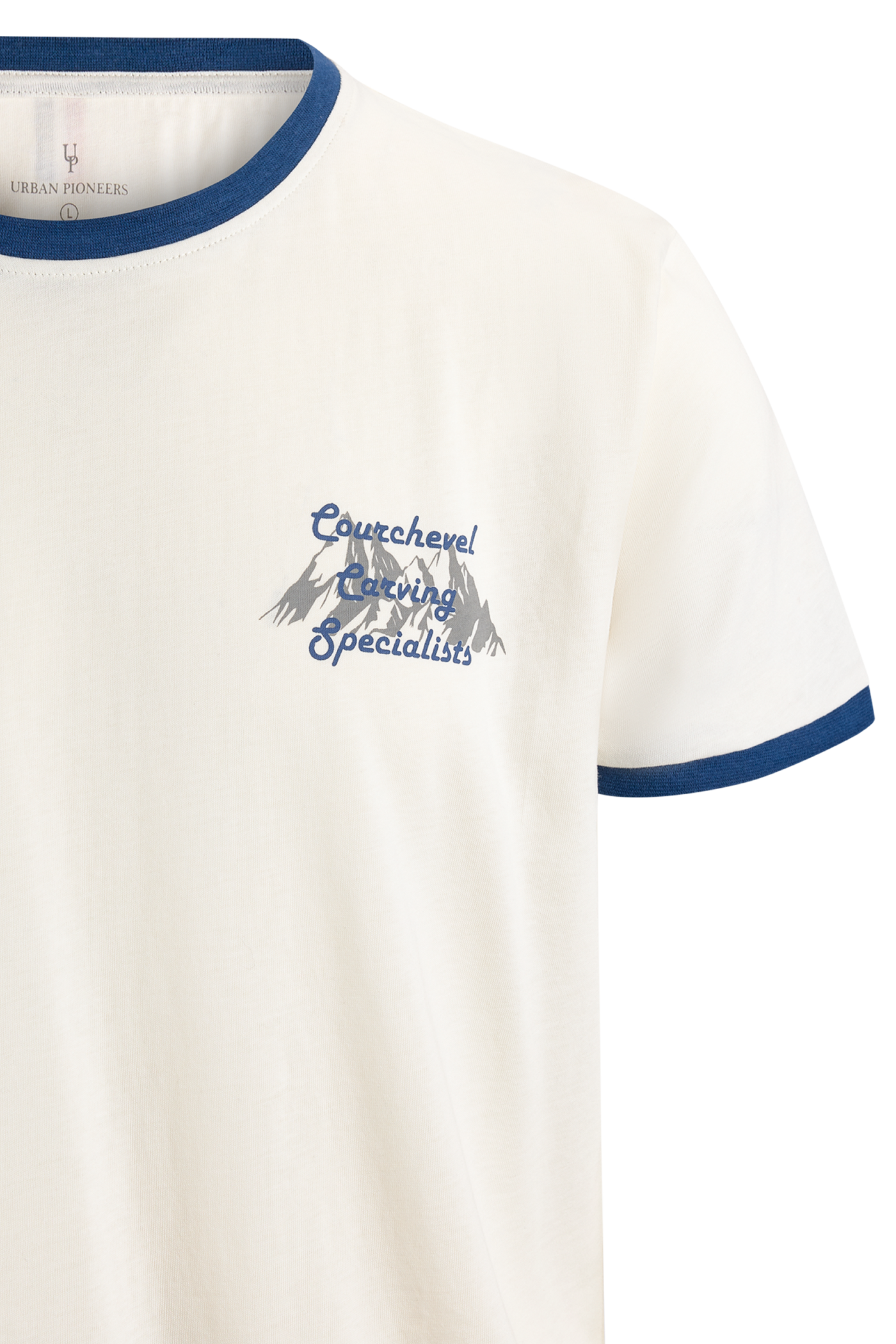 Urban Pioneers Male Carving Tee T-SHIRT BLUE