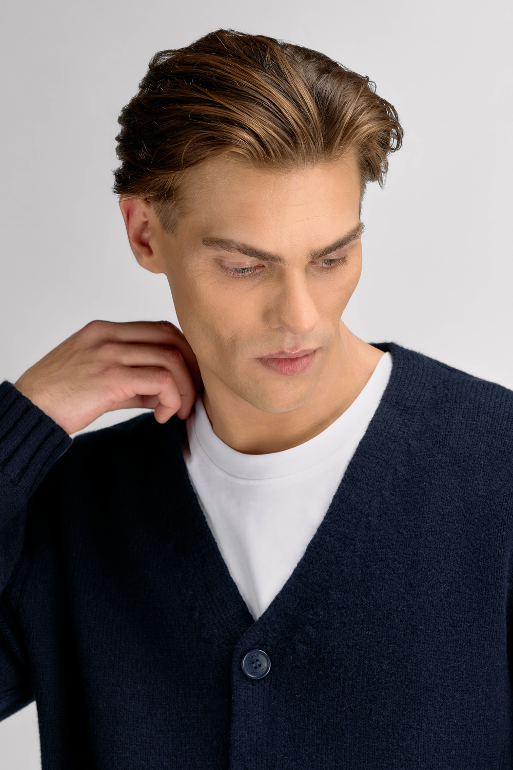Urban Pioneers Male Conrad Cardigan CARDIGAN DARK NAVY