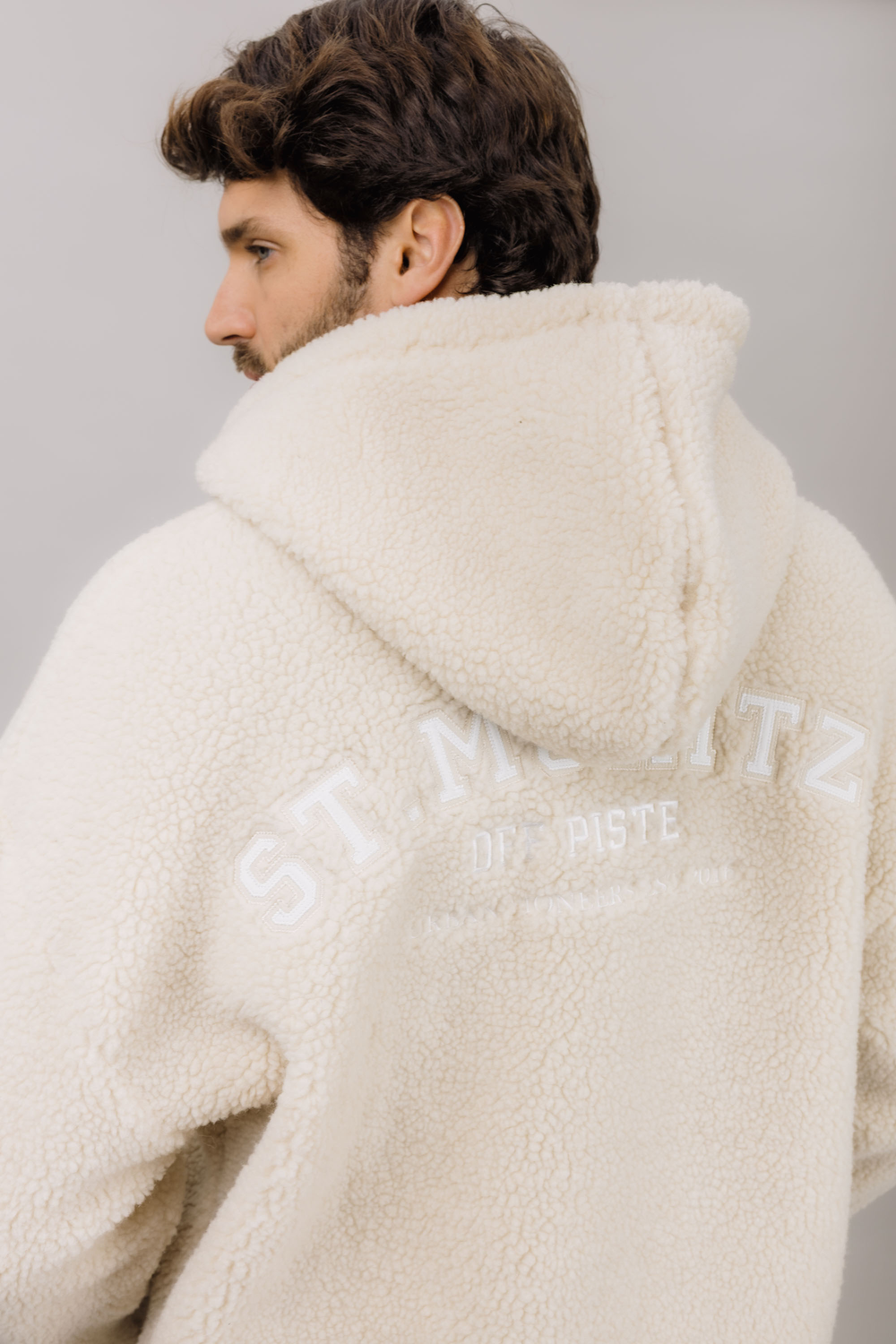 Urban Pioneers Male Corbin Fleece Zip Hoodie JACKET LIGHT SAND