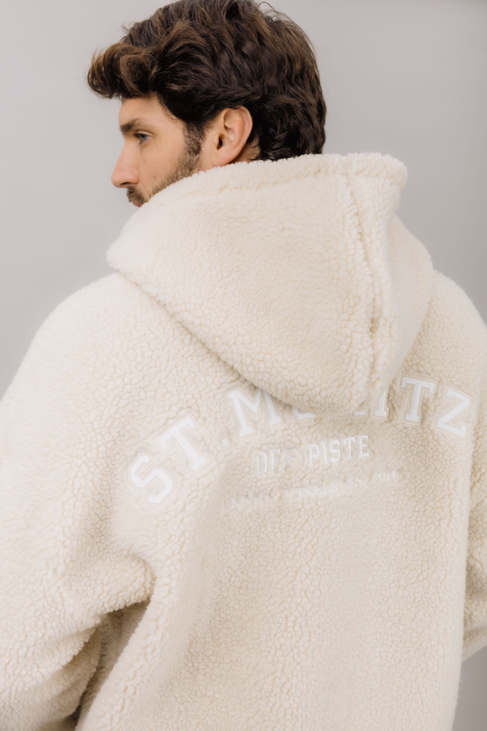 Urban Pioneers Male Corbin Fleece Zip Hoodie JACKET LIGHT SAND