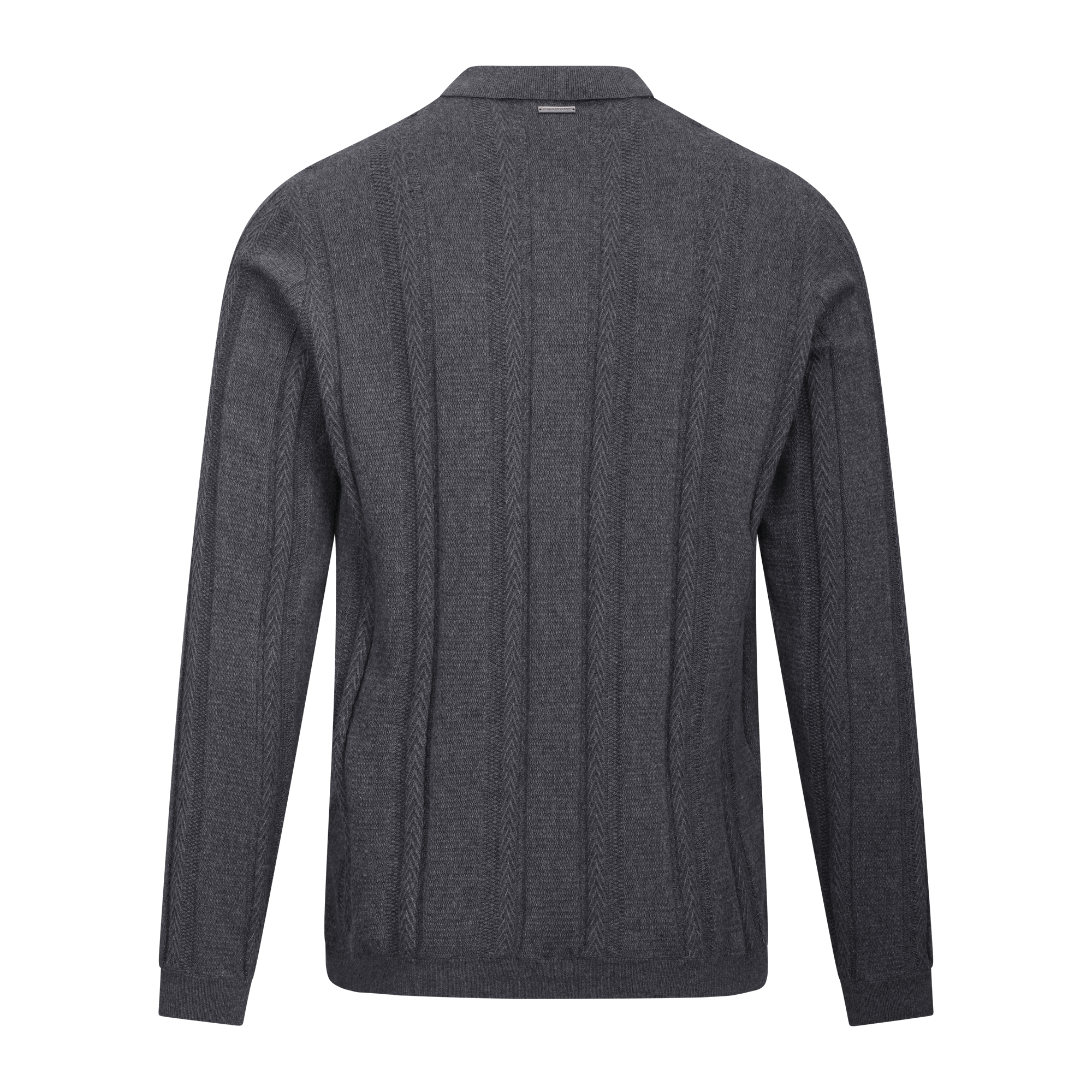 Urban Pioneers Male Denby Half-zip SWEATER CHARCOAL