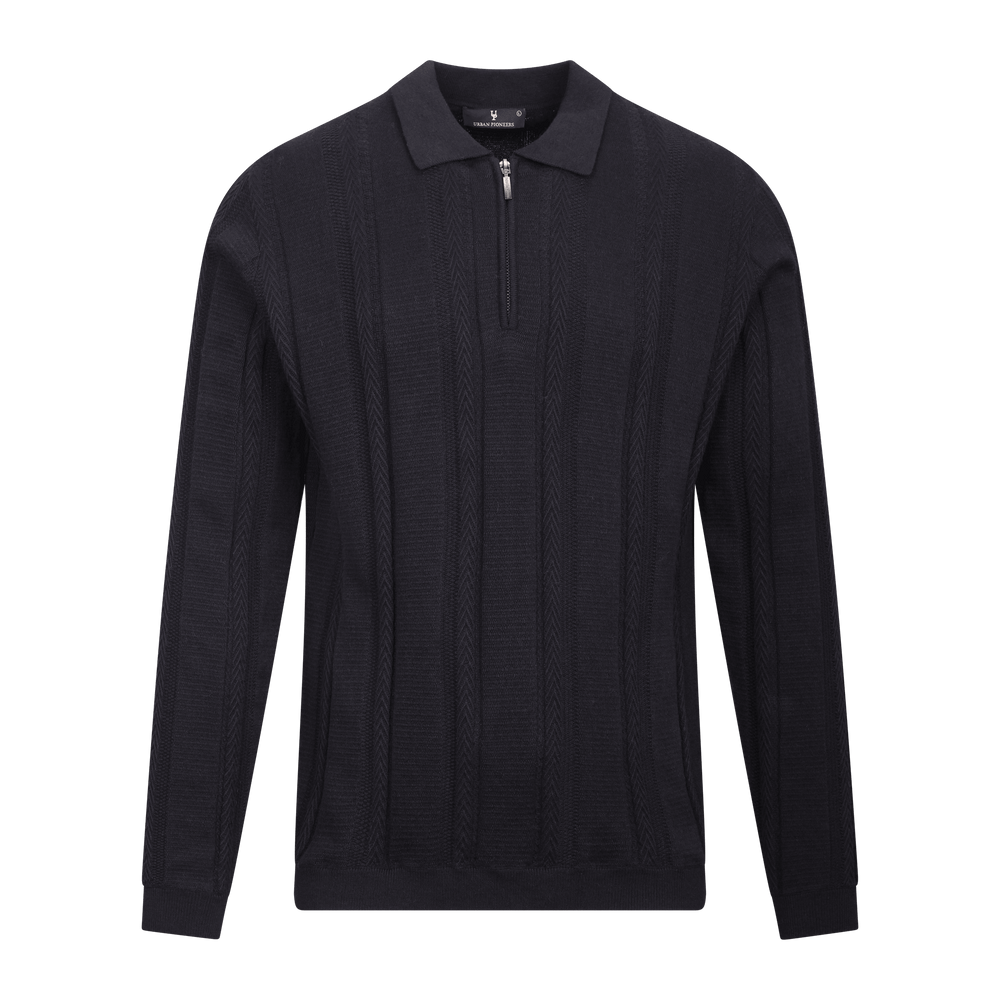 Urban Pioneers Male Denby Half-zip SWEATER DARK NAVY