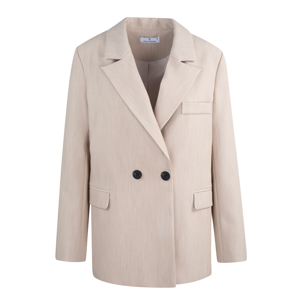 Urban Pioneers Female Devaki Blazer BLAZER SAND MELANGE