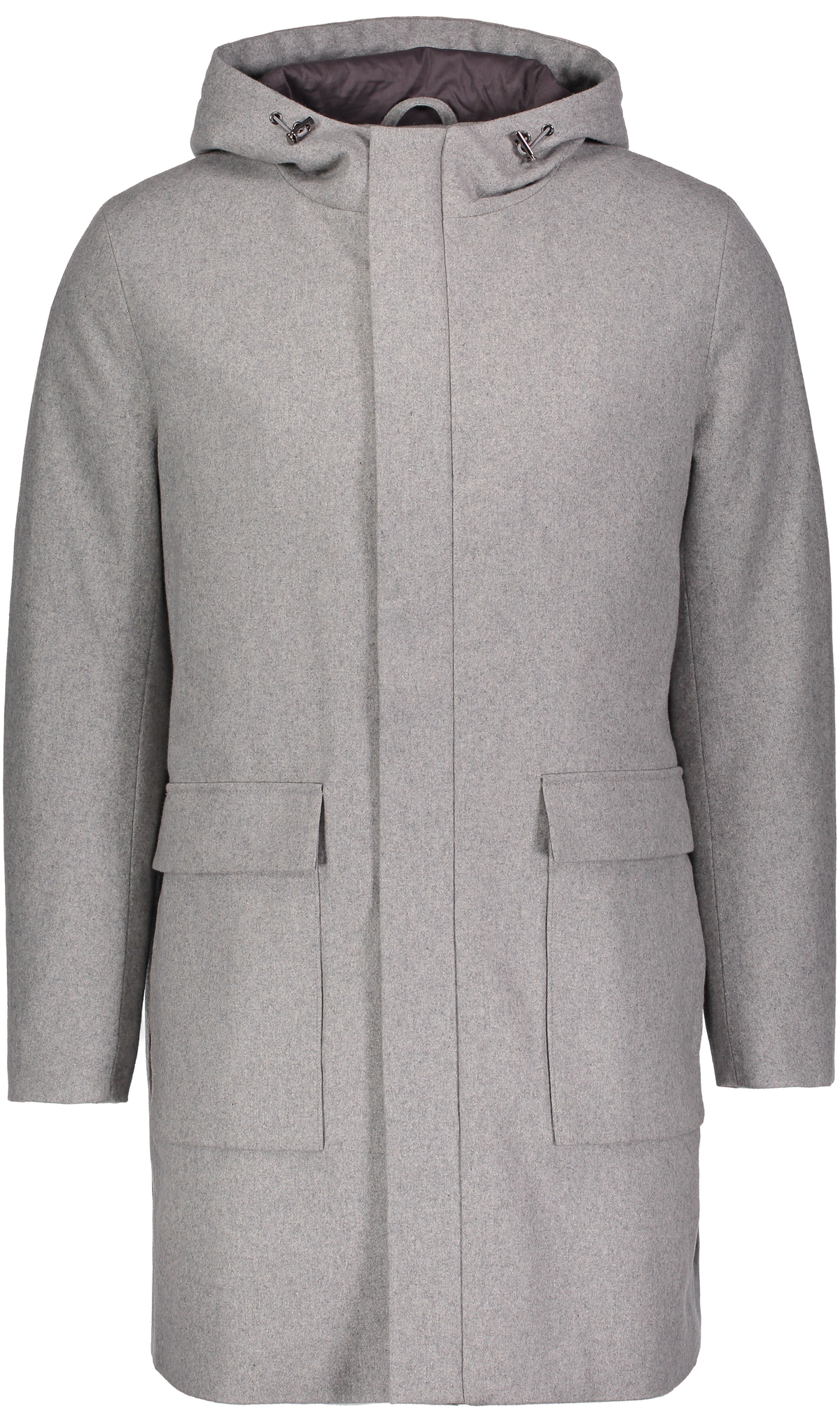 Urban Pioneers Male Donnie Wool Parka PARKA LIGHT GREY MELANGE