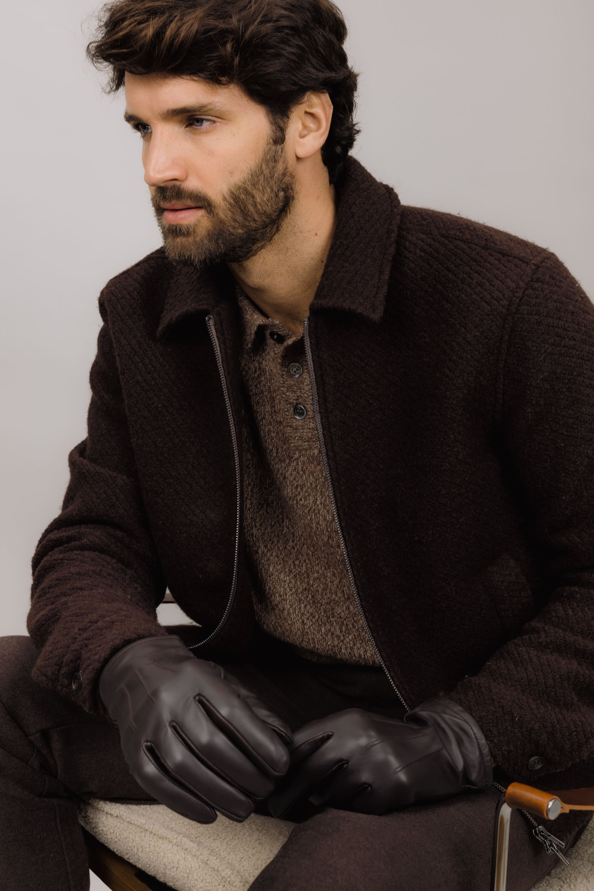 Urban Pioneers Male Edmund Sweater SWEATER BROWN MELANGE