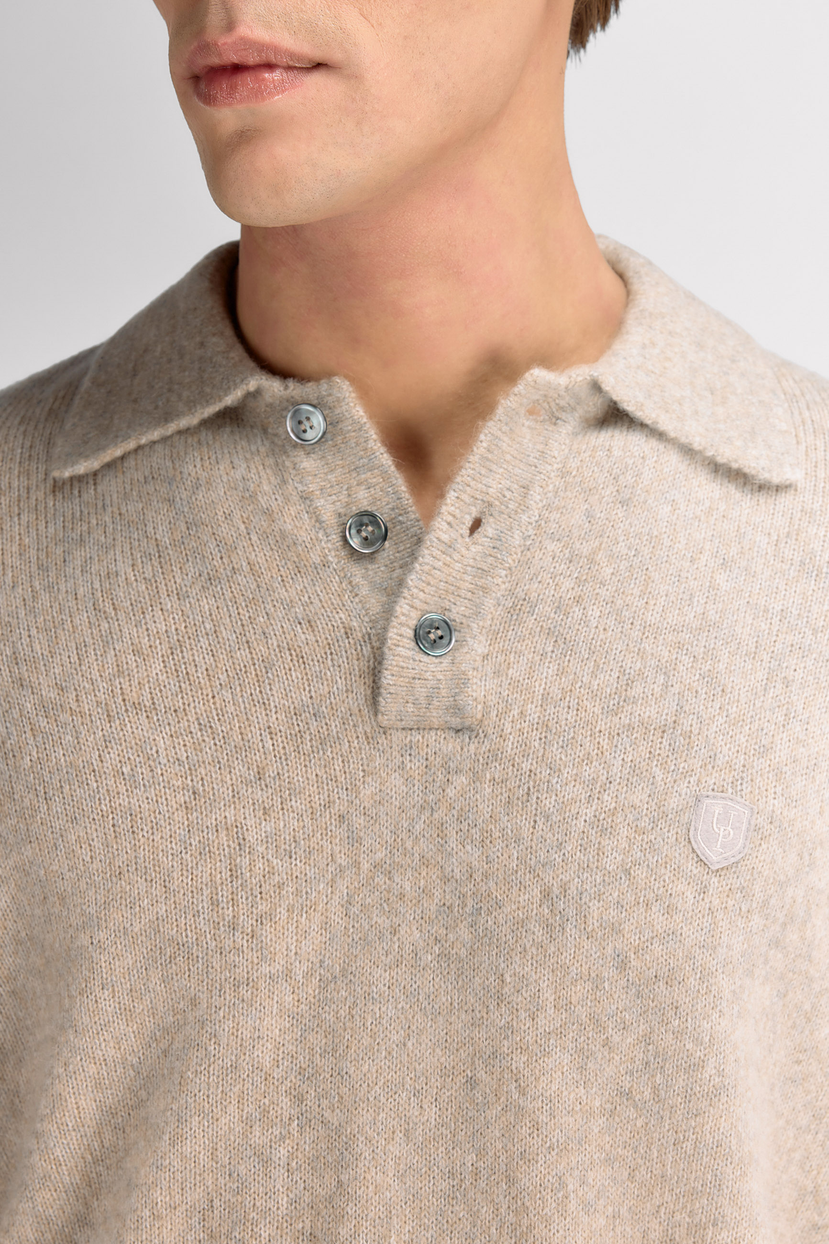 Urban Pioneers Male Edmund Sweater SWEATER SAND MELANGE