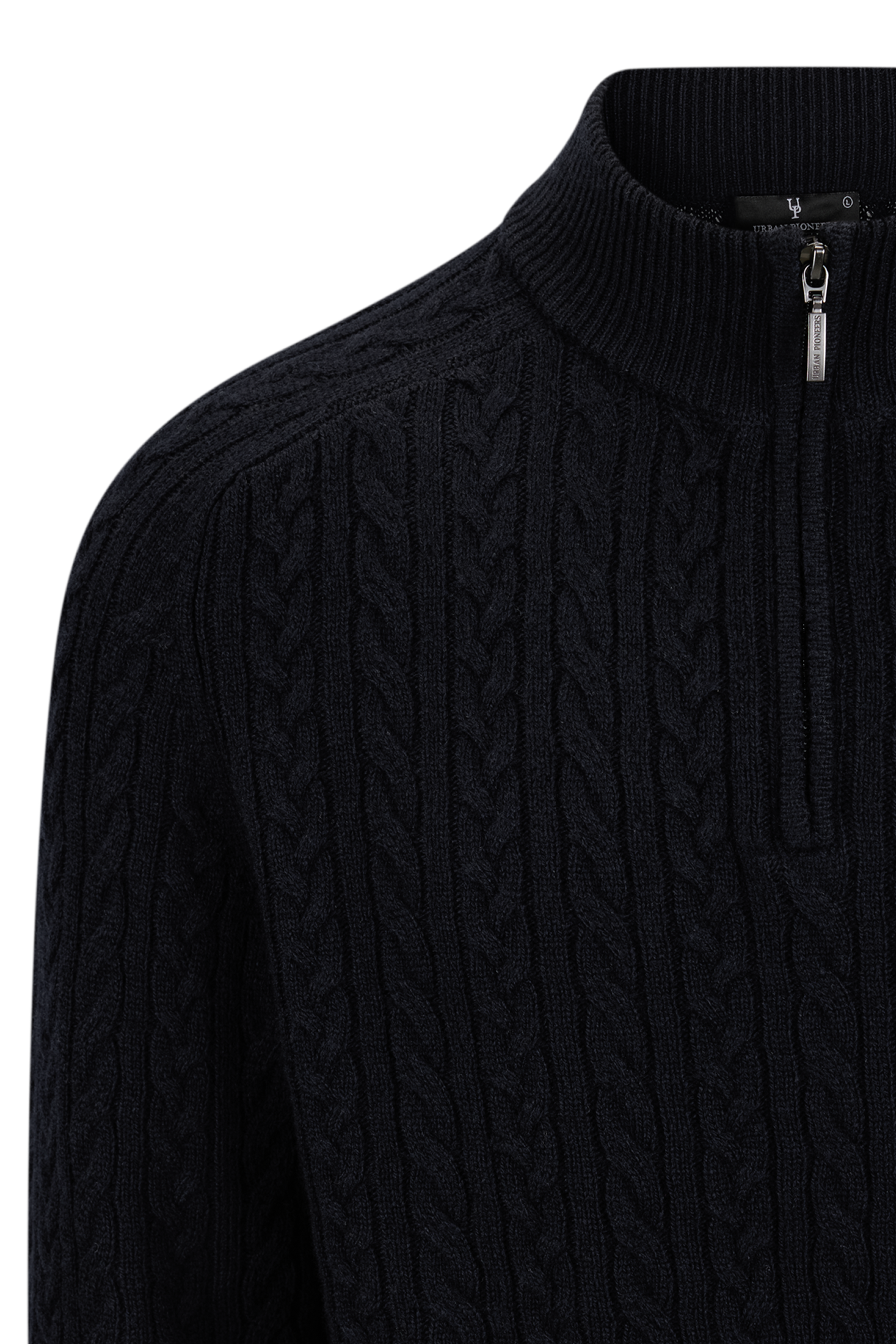 Urban Pioneers Male Edward Half-Zip SWEATER DARK NAVY