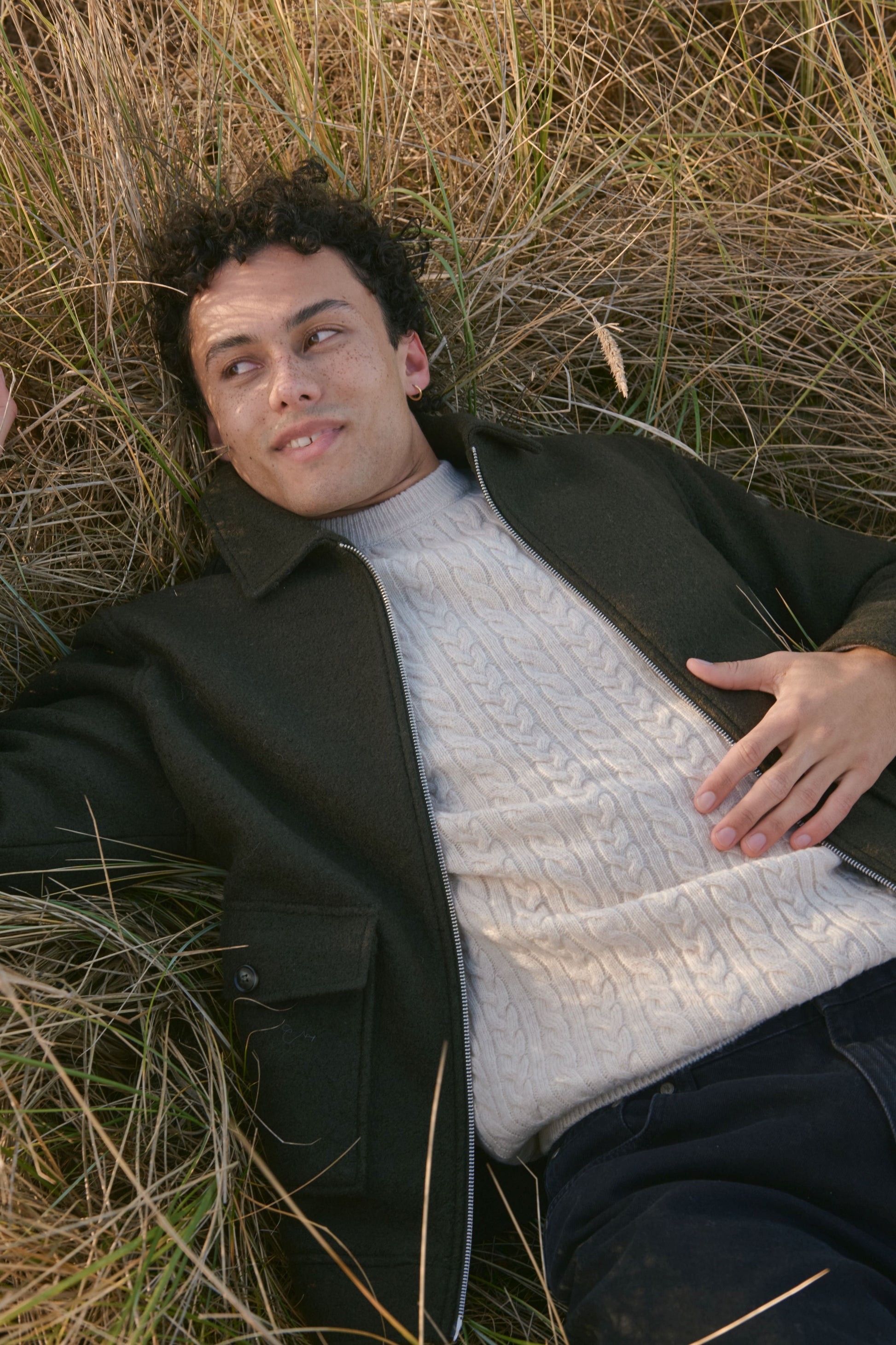 Urban Pioneers Male Edward Sweater SWEATER CREAM MELANGE