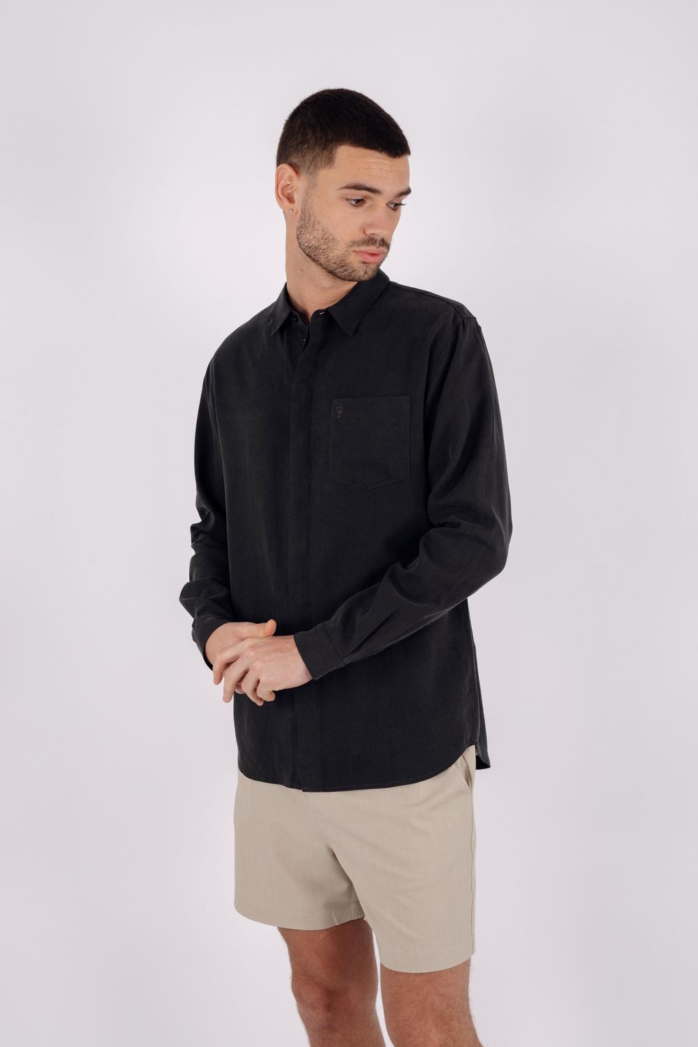 Urban Pioneers Male Eliu Shirt SHIRT WASHED BLACK