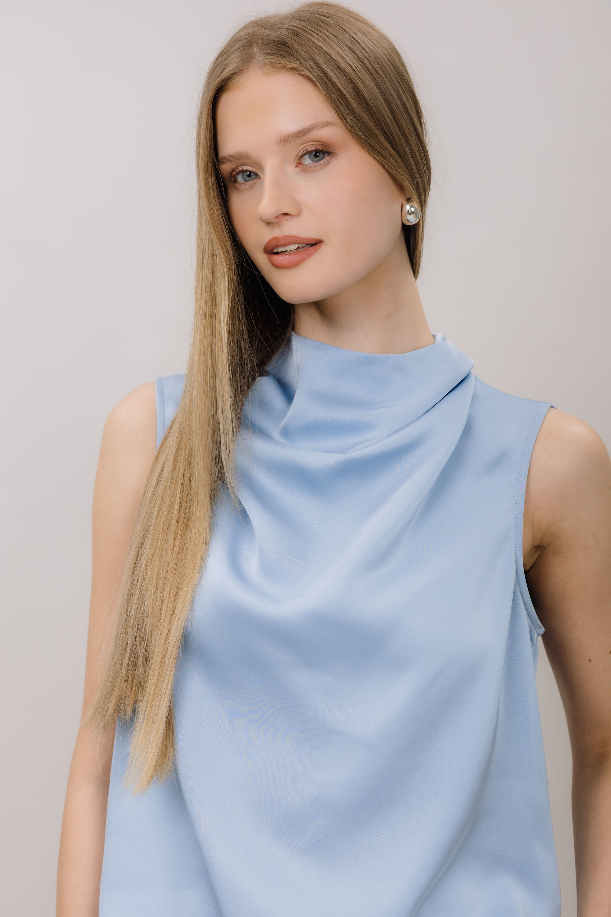 Urban Pioneers Female Ellinor Top TOP SOFT CHAMBRAY