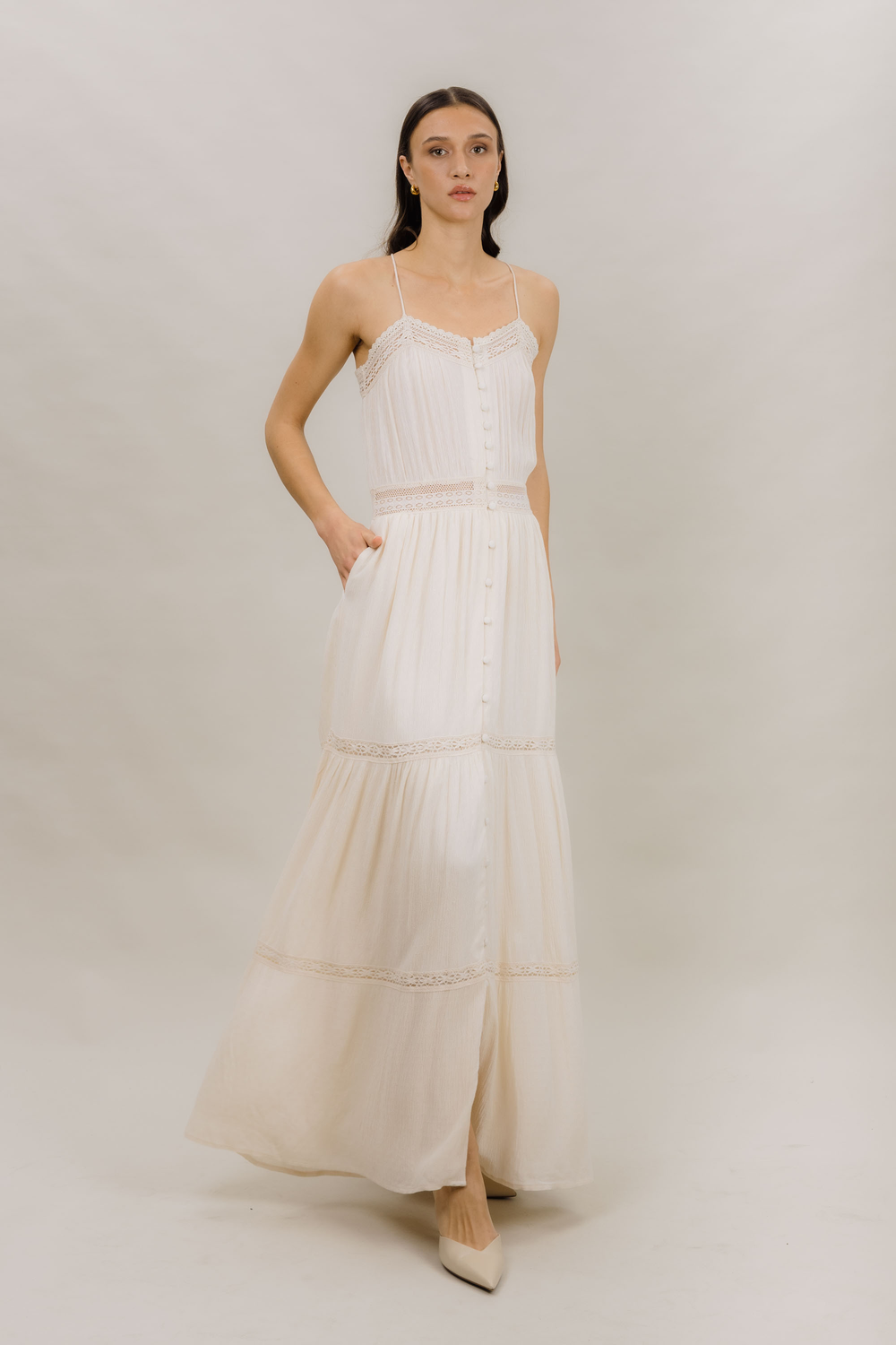 Urban Pioneers Female Eneah Dress DRESS CREAM