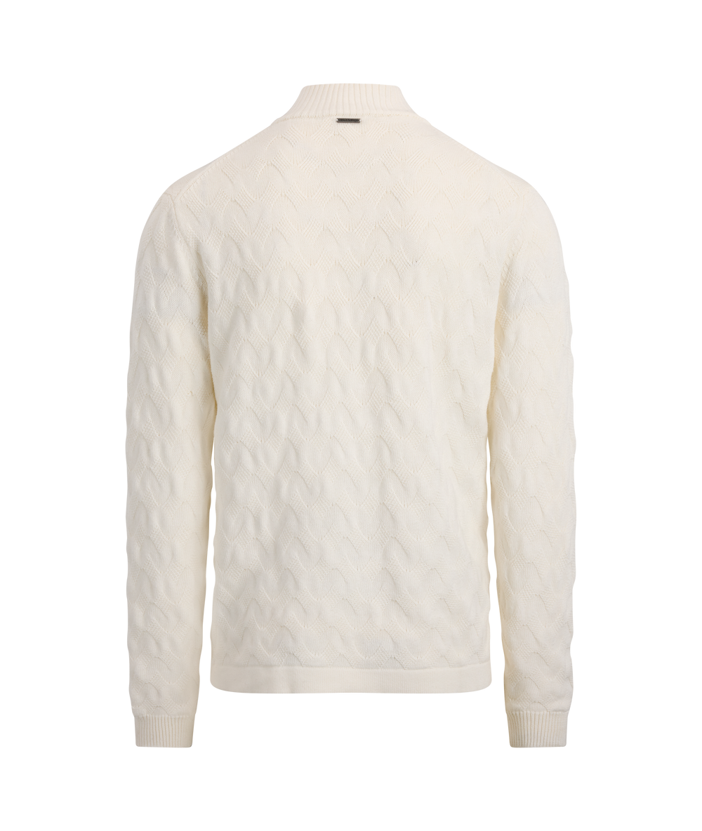 Urban Pioneers Male Ernesto Half-zip SWEATER CREAM
