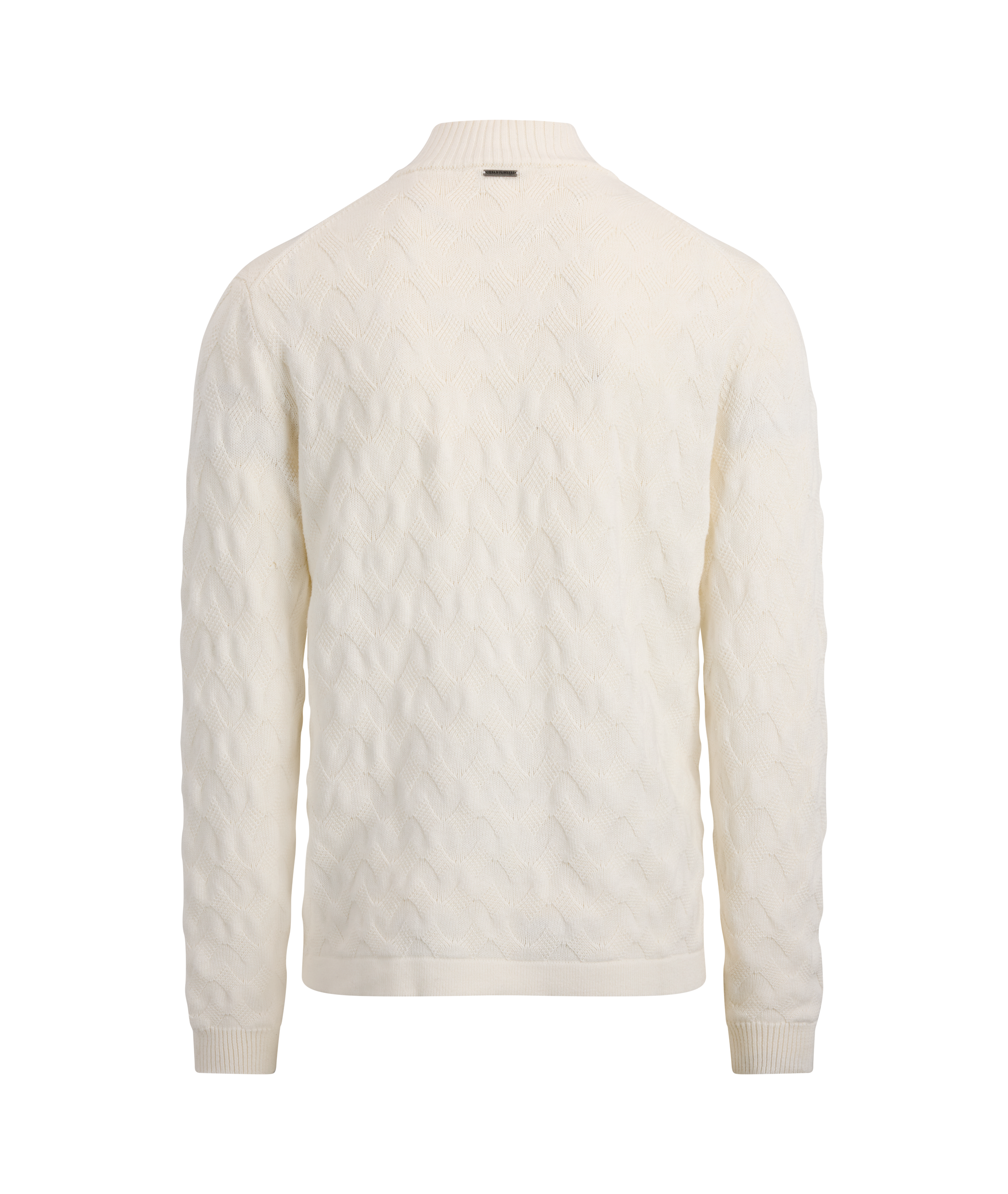 Urban Pioneers Male Ernesto Half-zip SWEATER CREAM