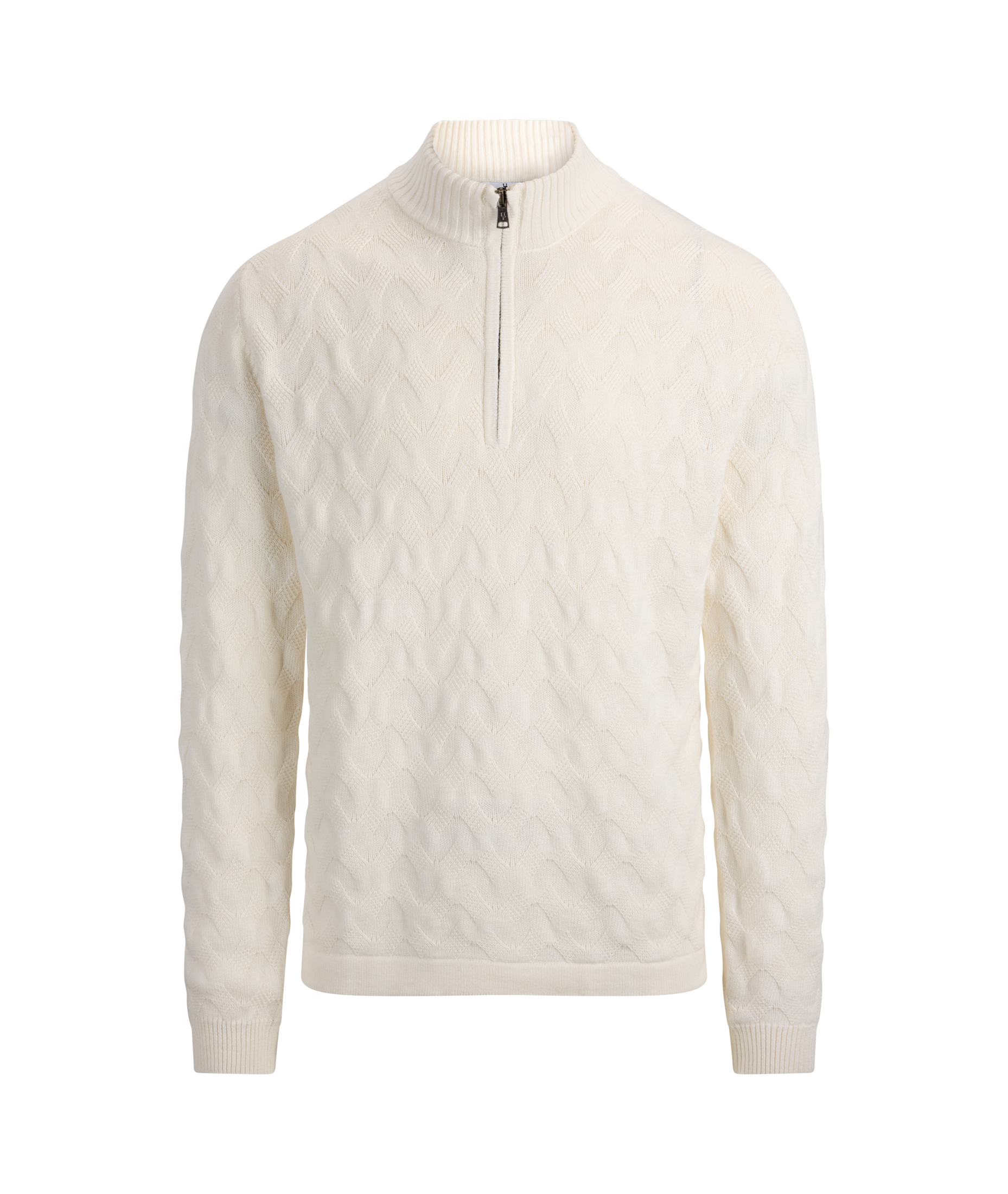 Urban Pioneers Male Ernesto Half-zip SWEATER CREAM