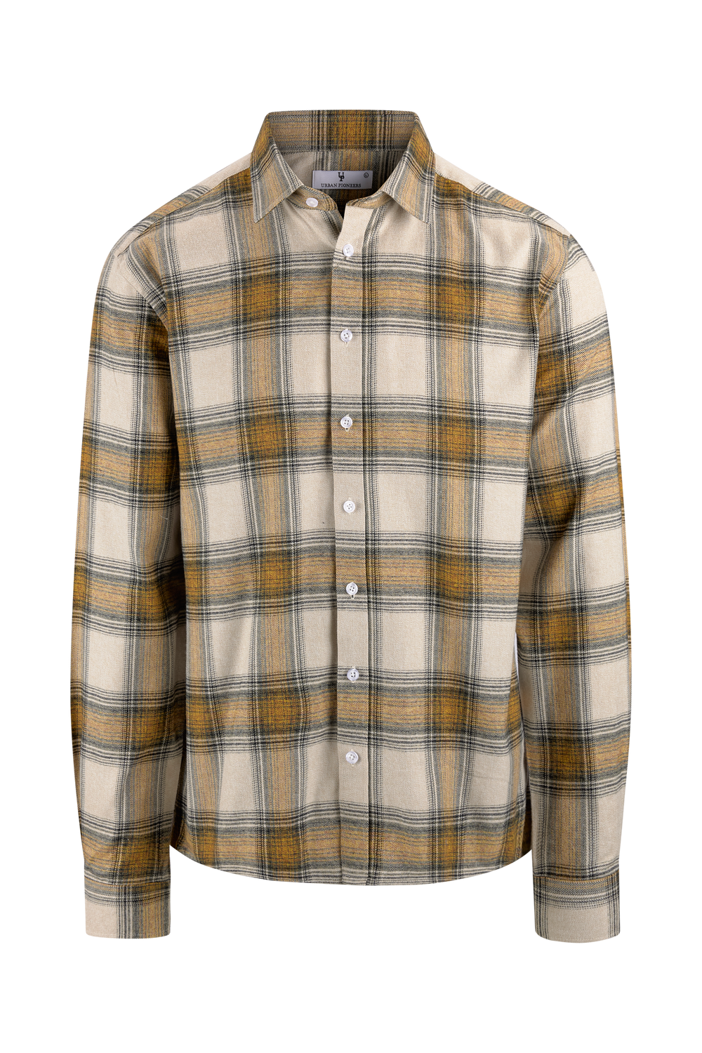 Urban Pioneers Male Everett LS Shirt SHIRT YELLOW CHECK