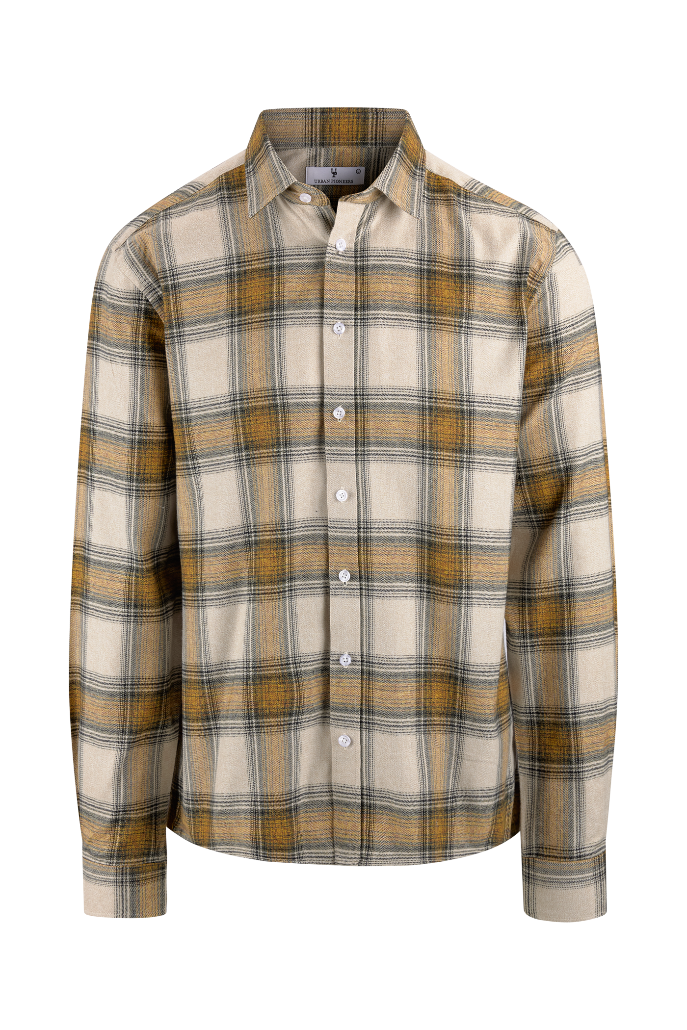 Urban Pioneers Male Everett LS Shirt SHIRT YELLOW CHECK