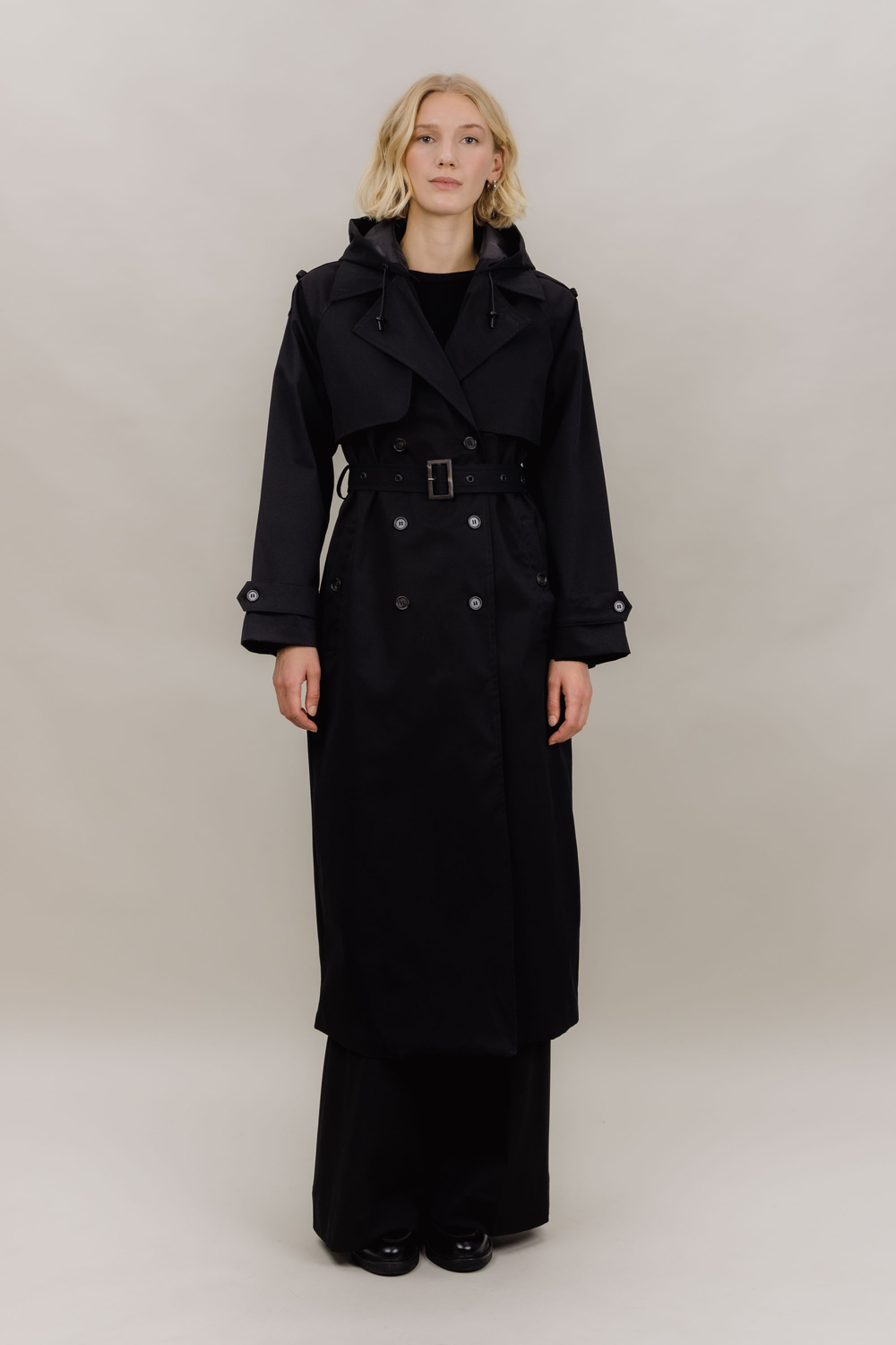 Urban Pioneers Female Fadoura Trench Coat COAT BLACK