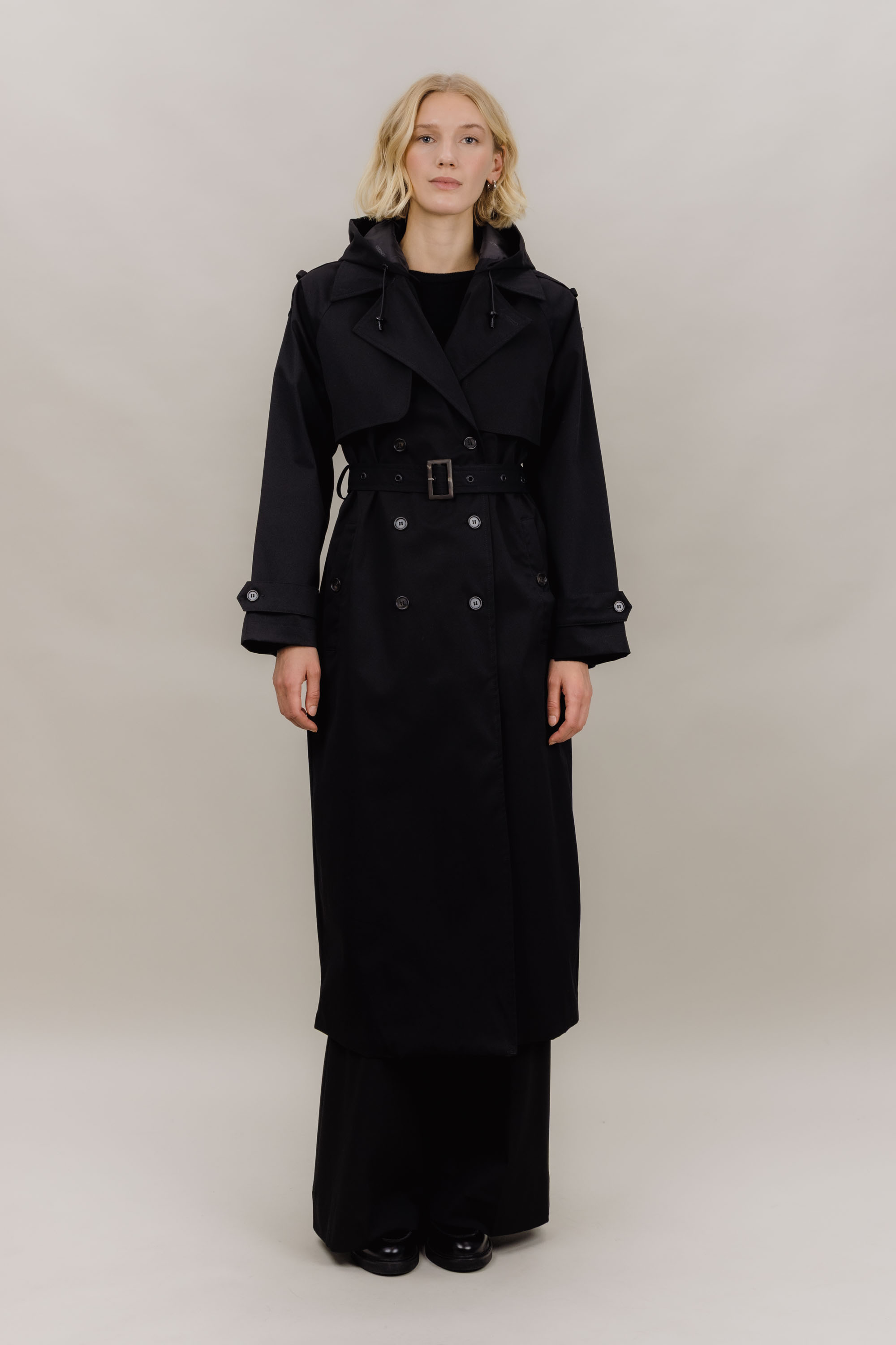 Urban Pioneers Female Fadoura Trench Coat COAT BLACK