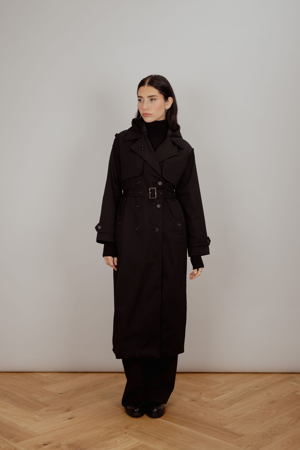 Urban Pioneers Female Fadoura Trench Coat COAT BLACK