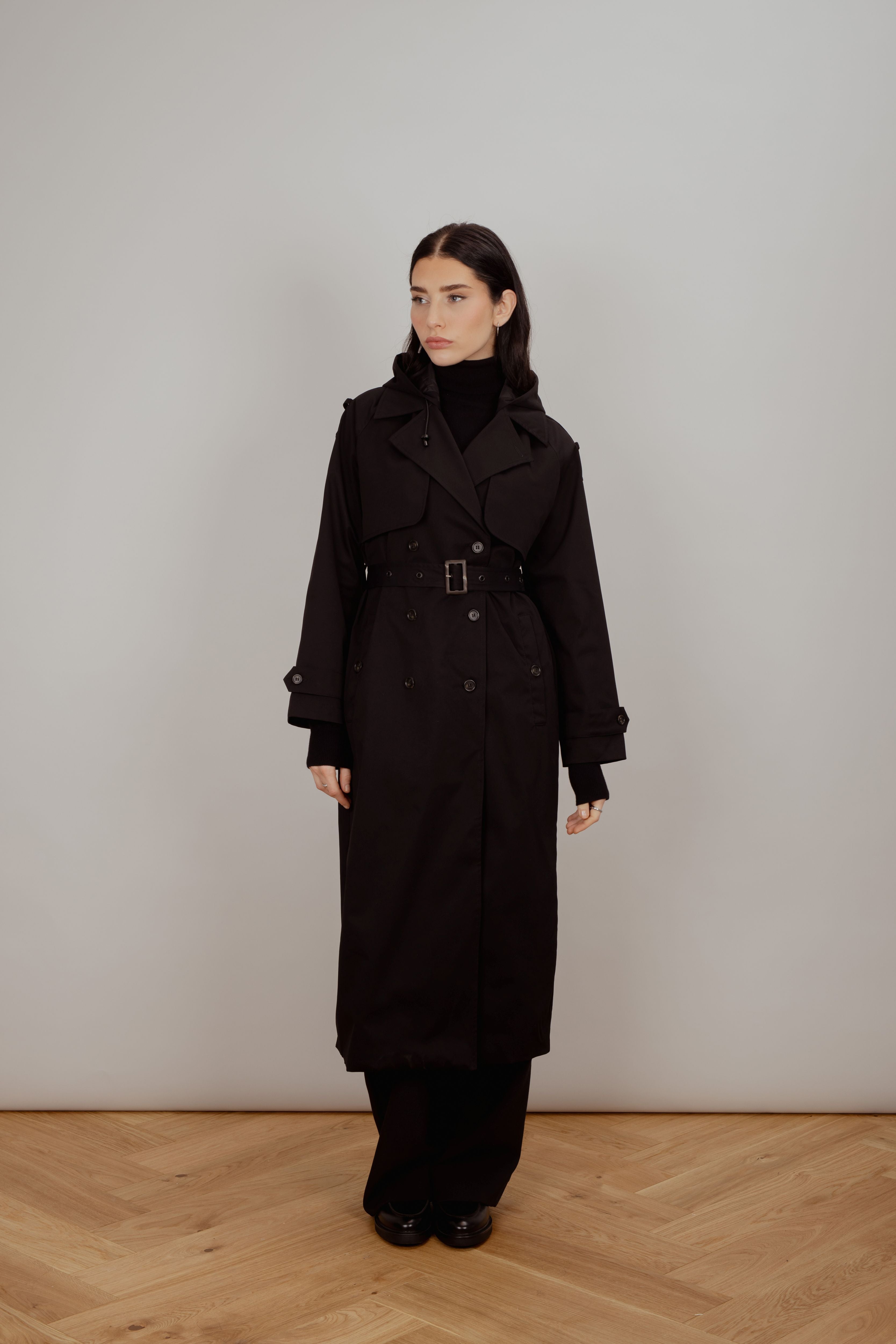 Urban Pioneers Female Fadoura Trench Coat COAT BLACK