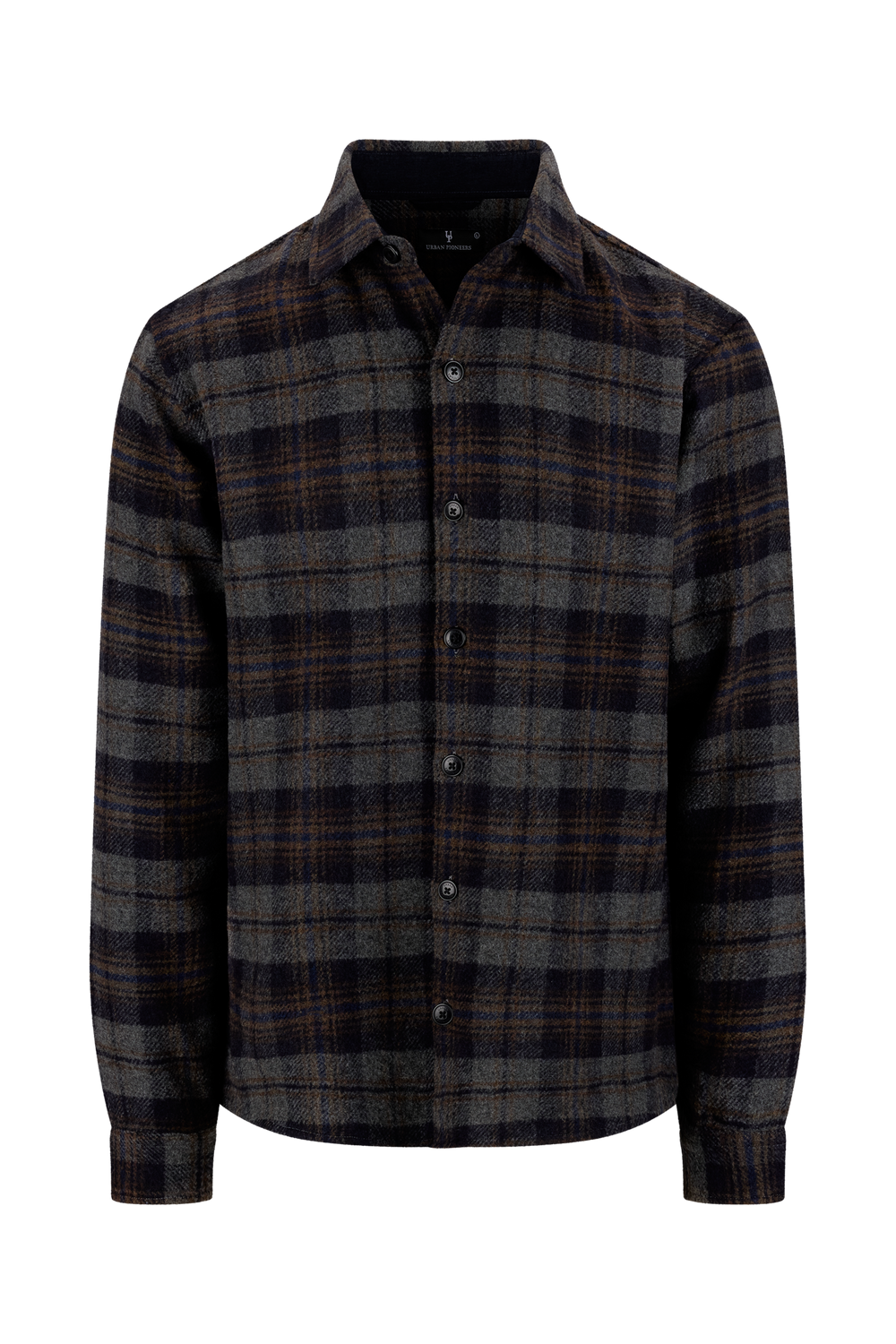 Urban Pioneers Male Felix LS Shirt SHIRT NAVY CHECK