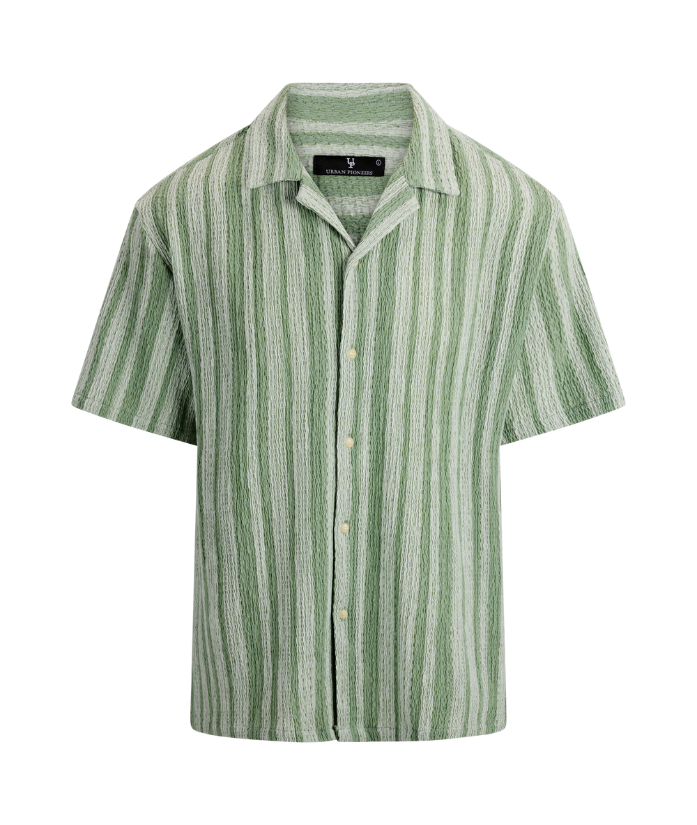 Urban Pioneers Male Ferrara SS Shirt SS SHIRT LIGHT GREEN
