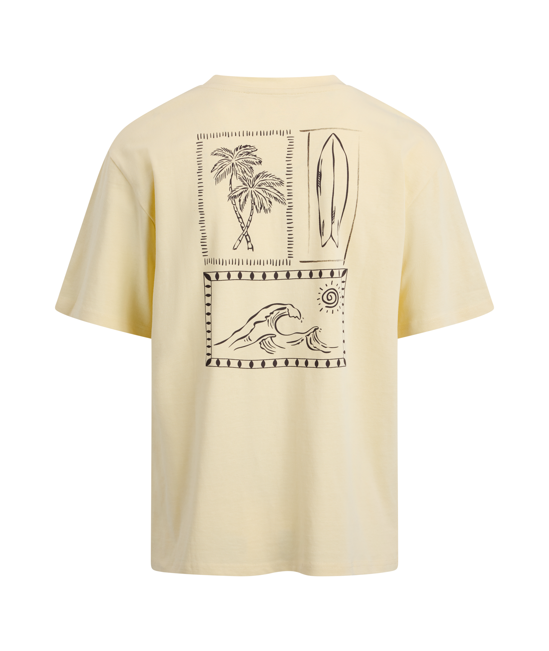 Urban Pioneers Male Flavio Tee T-SHIRT ALMOND OIL SURFER