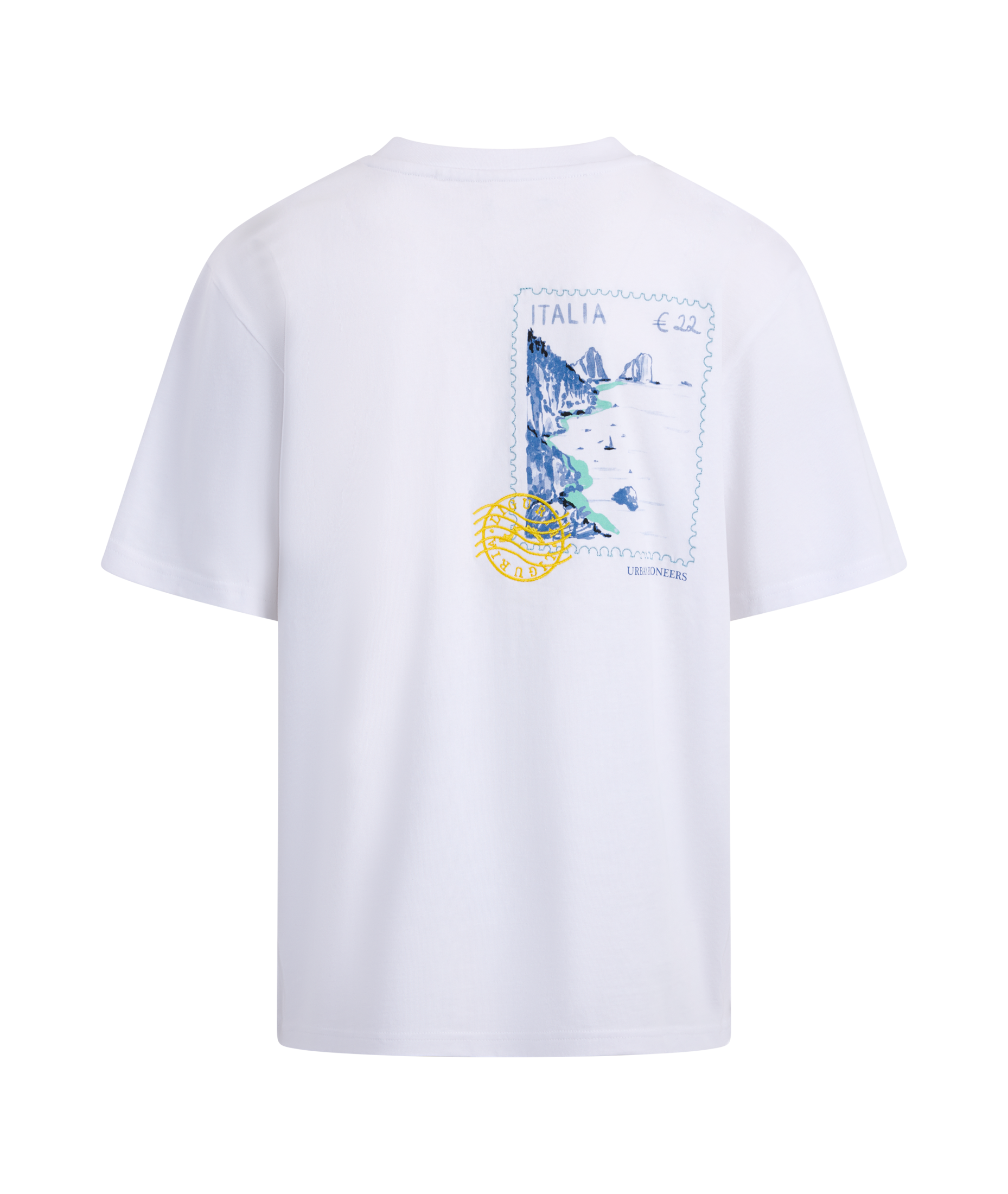 Urban Pioneers Male Flavio Tee T-SHIRT WHITE LA VITA