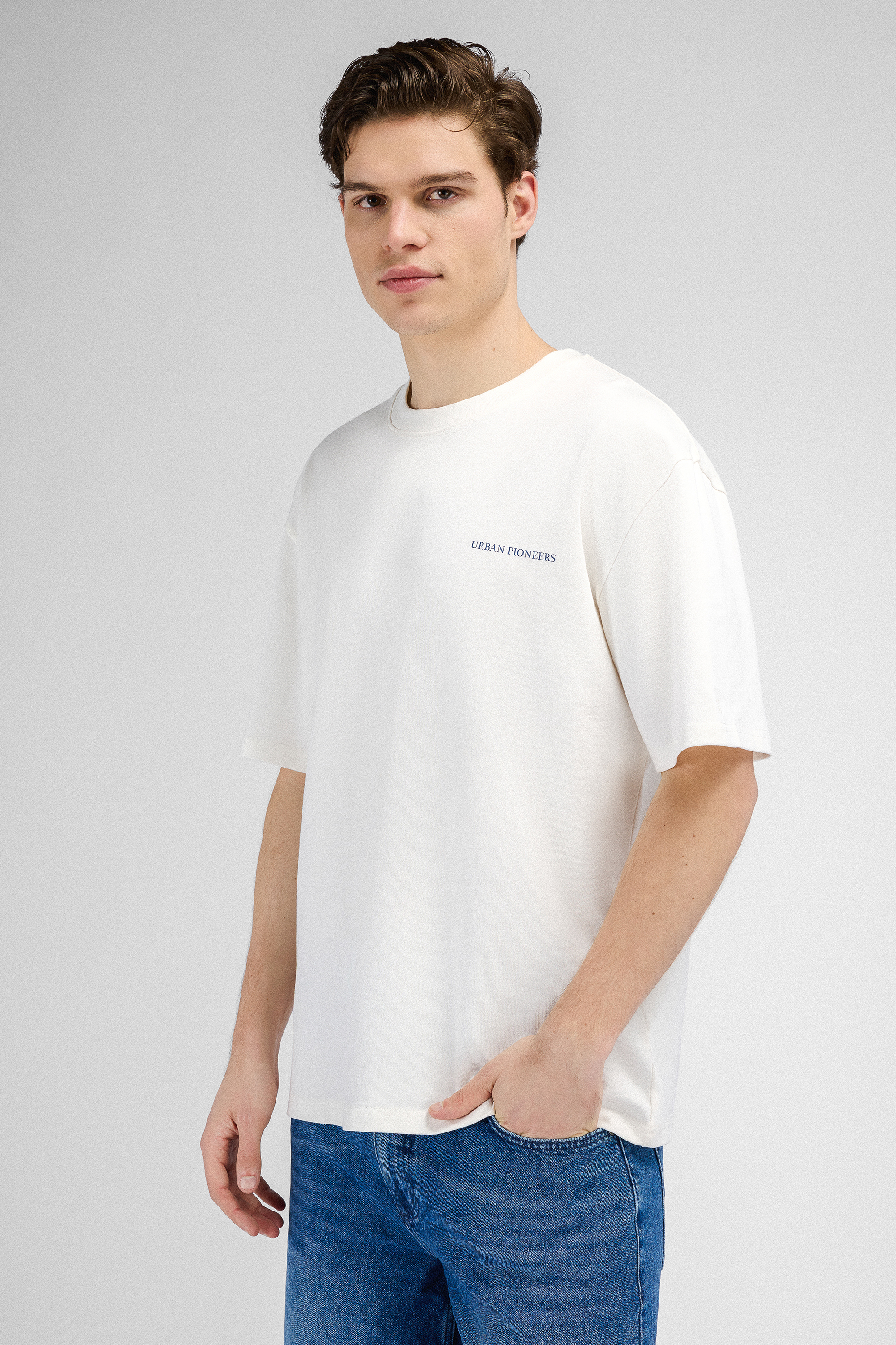 Urban Pioneers Male Flavio Tee T-SHIRT WHITE VILLAGE