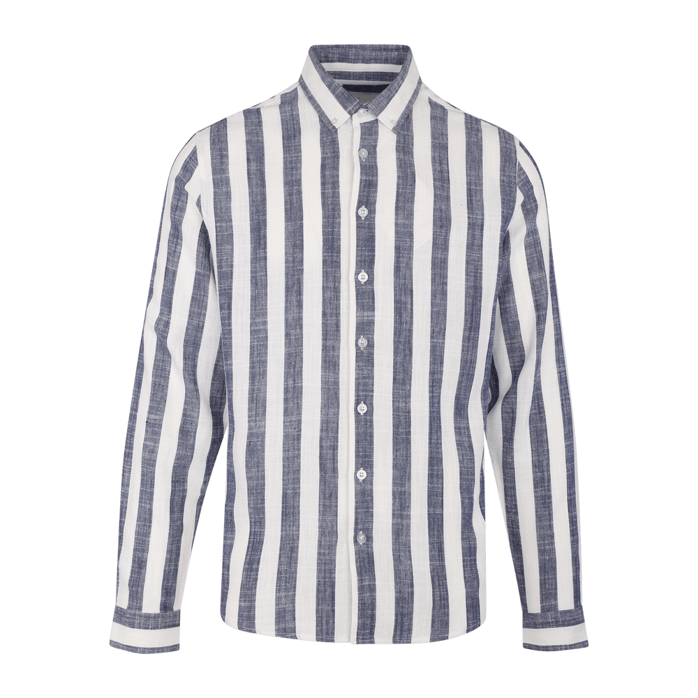 Urban Pioneers Male Folke LS Shirt SHIRT NAVY