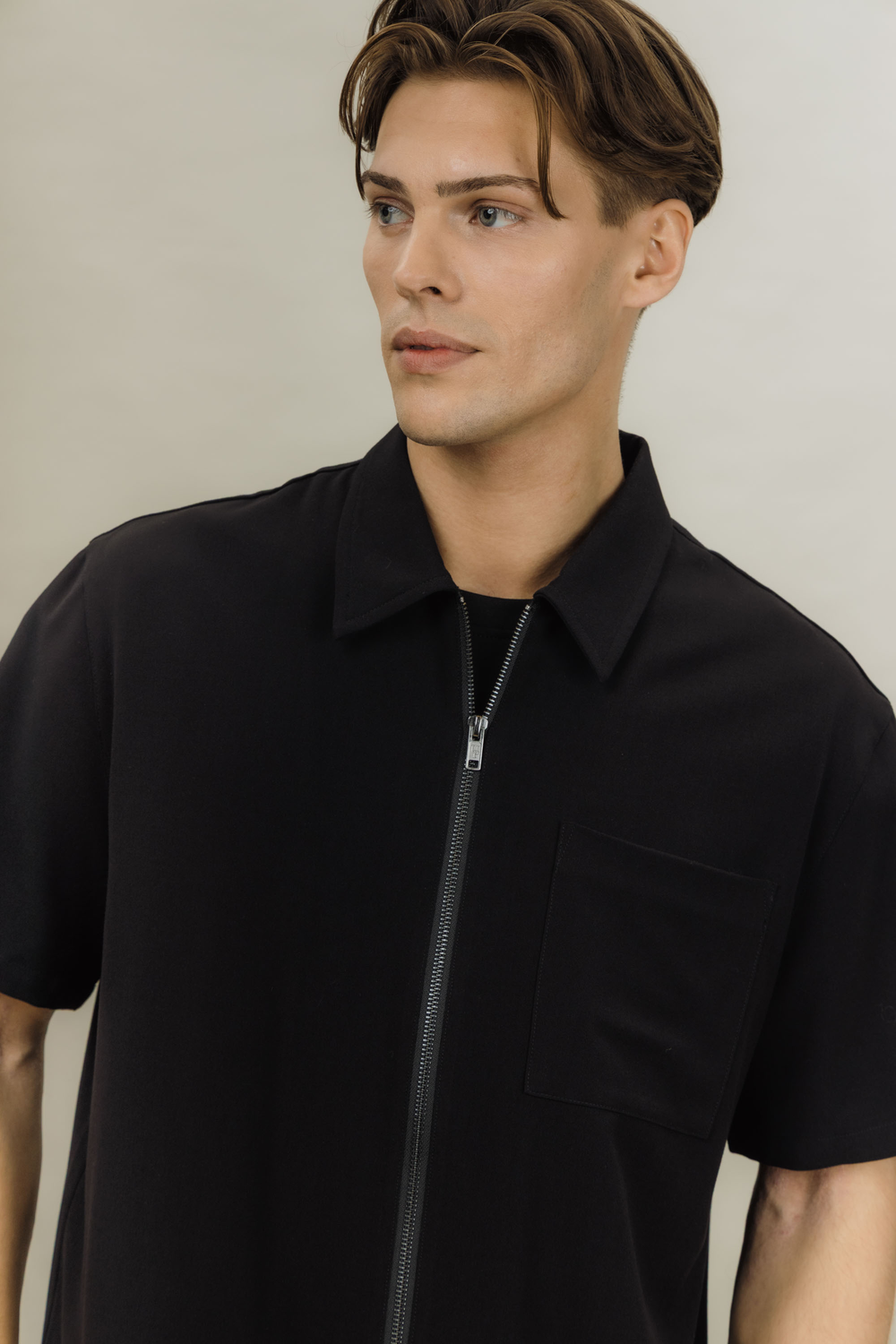 Urban Pioneers Male Giacomo SS Shirt SS SHIRT BLACK
