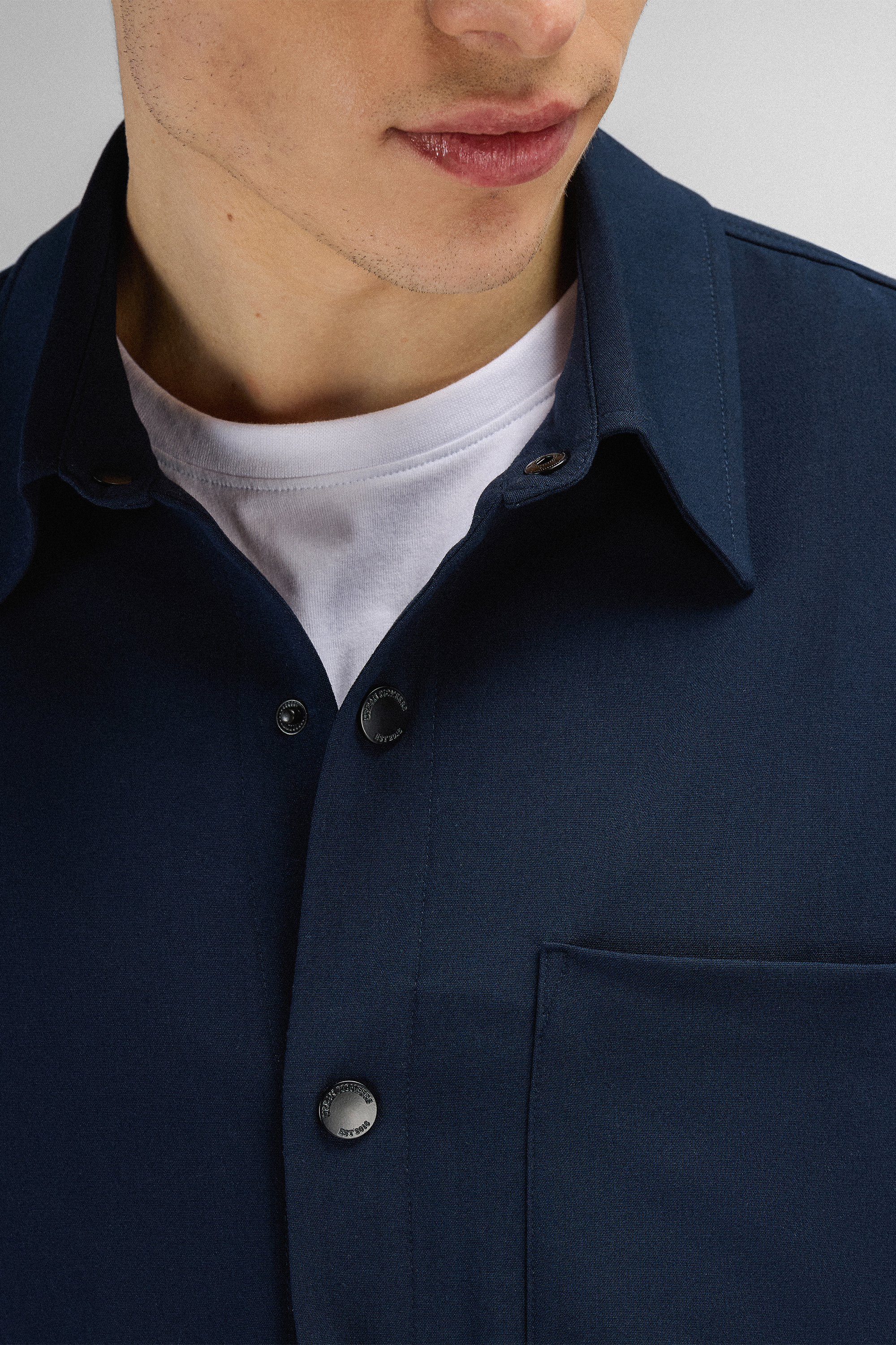 Urban Pioneers Male Gilbert LS Shirt SHIRT DARK NAVY