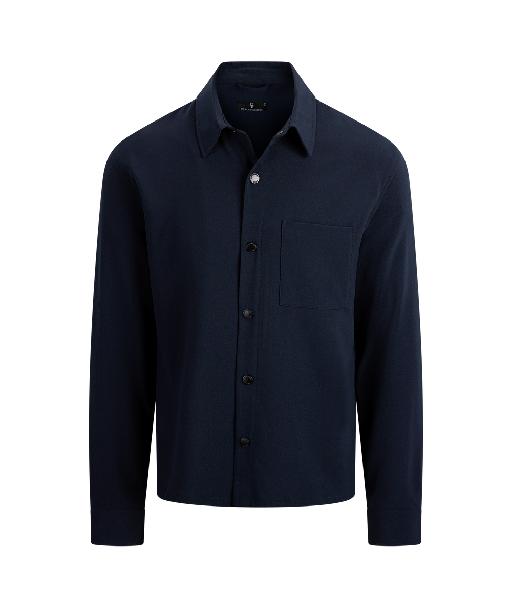 Urban Pioneers Male Gilbert LS Shirt SHIRT DARK NAVY