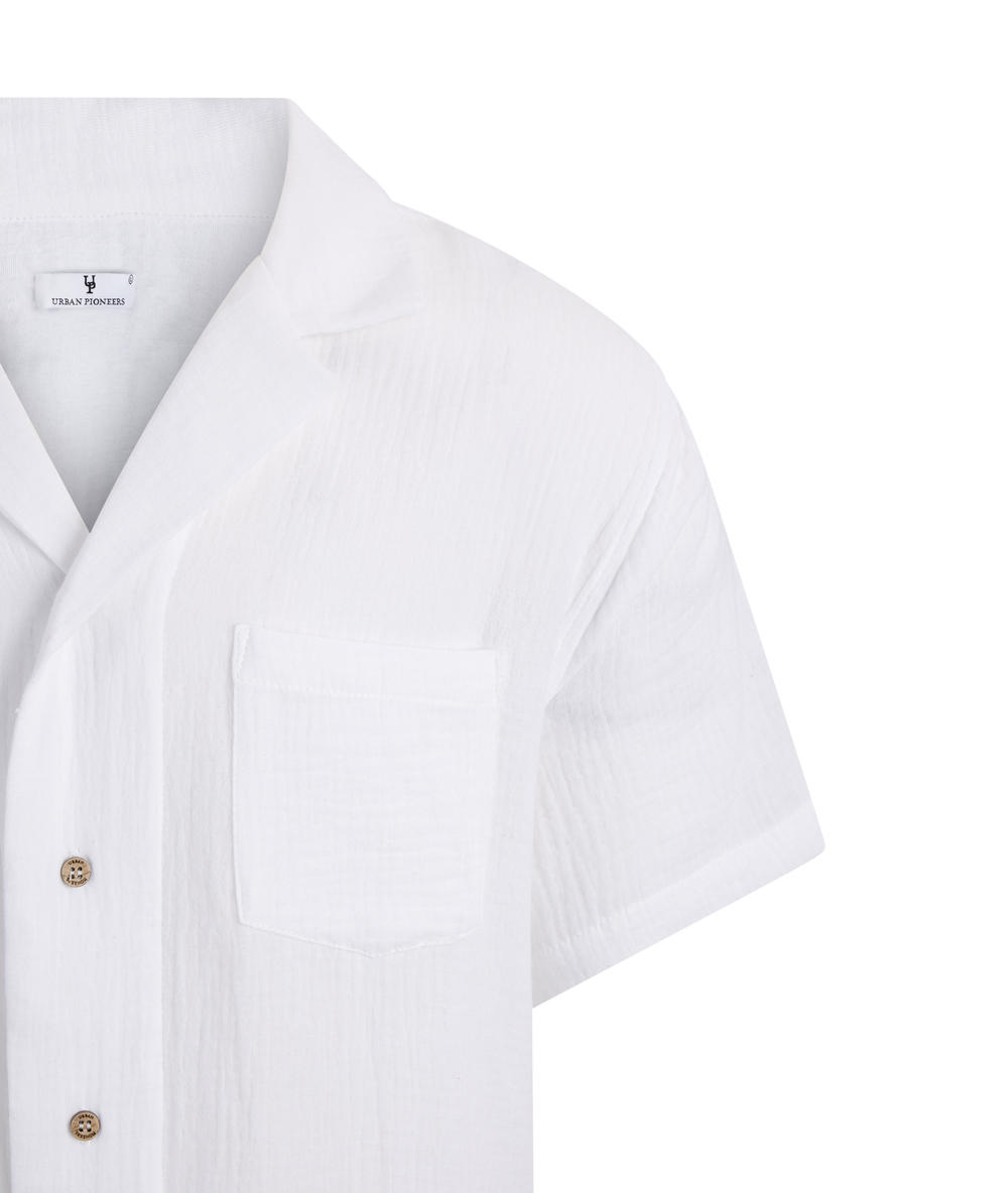 Urban Pioneers Male Giorgio SS Shirt SS SHIRT WHITE