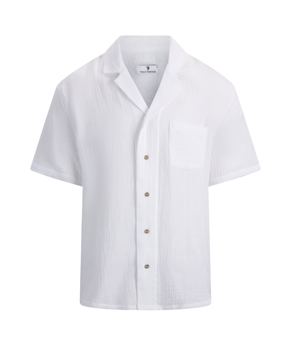 Urban Pioneers Male Giorgio SS Shirt SS SHIRT WHITE