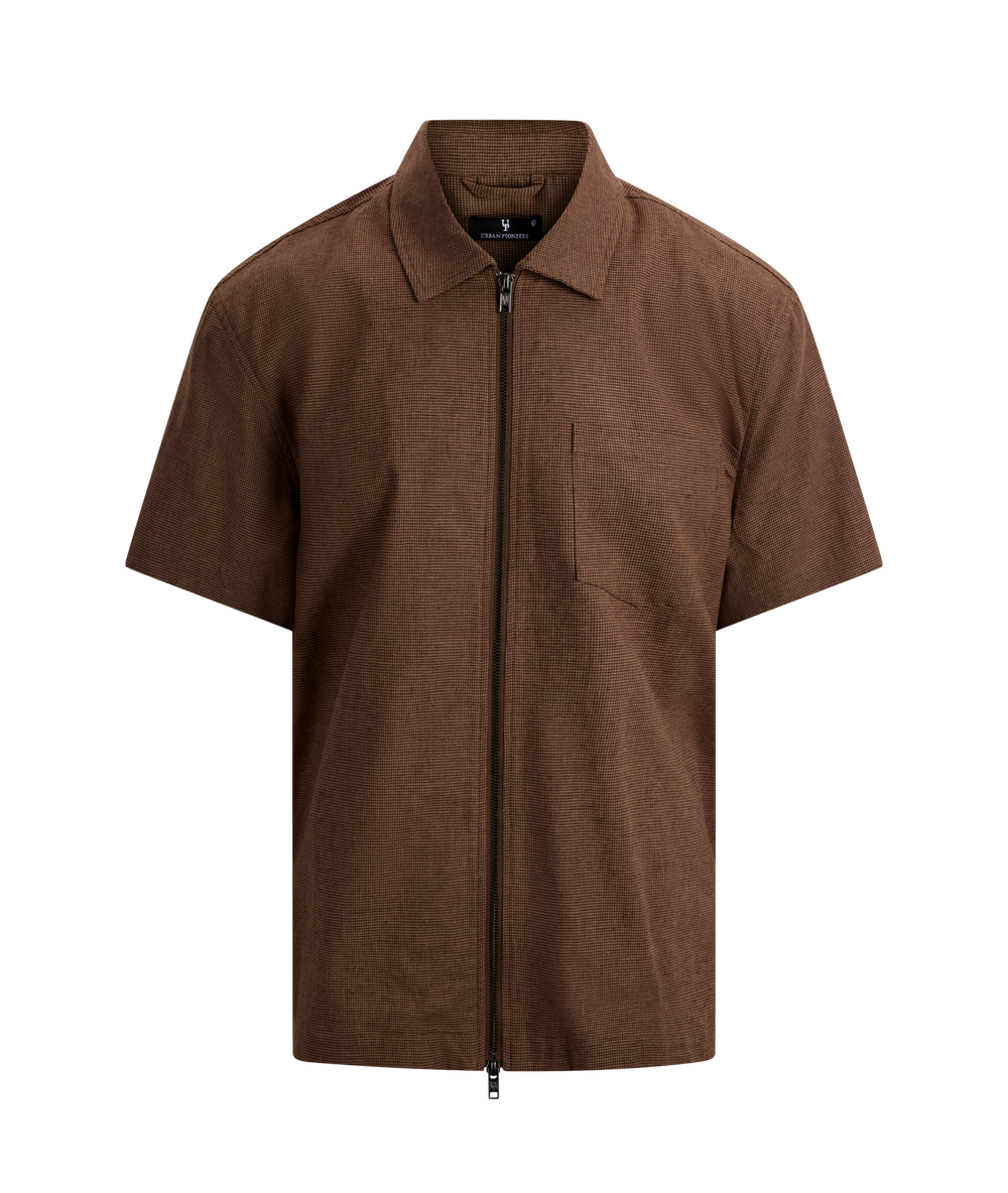 Urban Pioneers Male Gregorio SS SHirt SS SHIRT BROWN