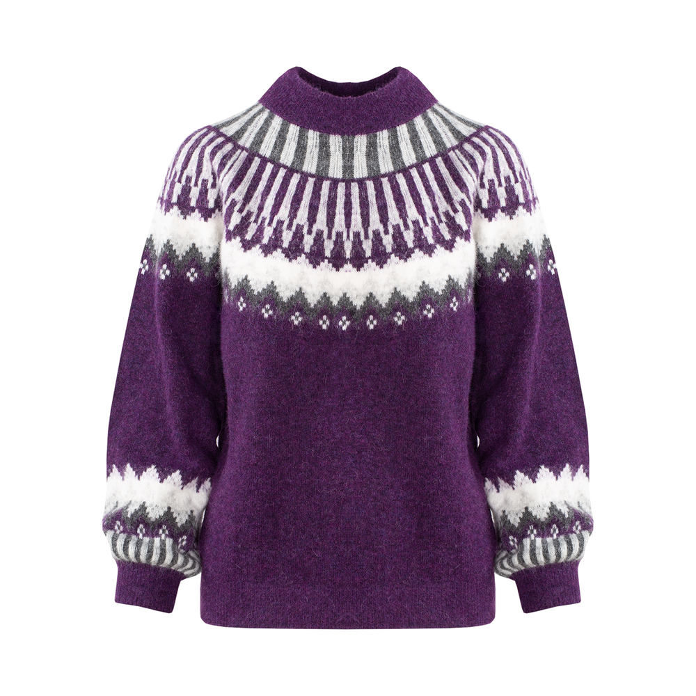 Urban Pioneers Female Hani Sweater SWEATER PURPLE MULTI